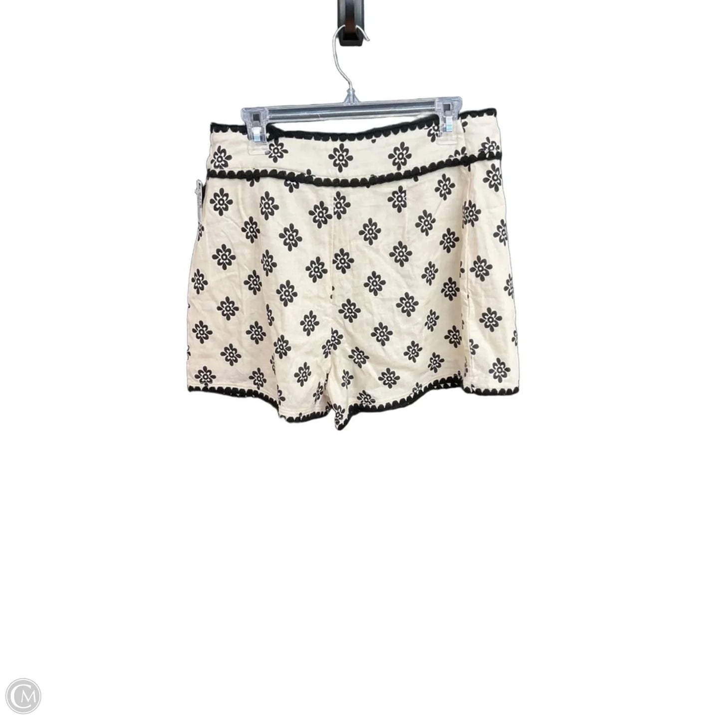Skort By Anthropologie In Black & Cream, Size: M