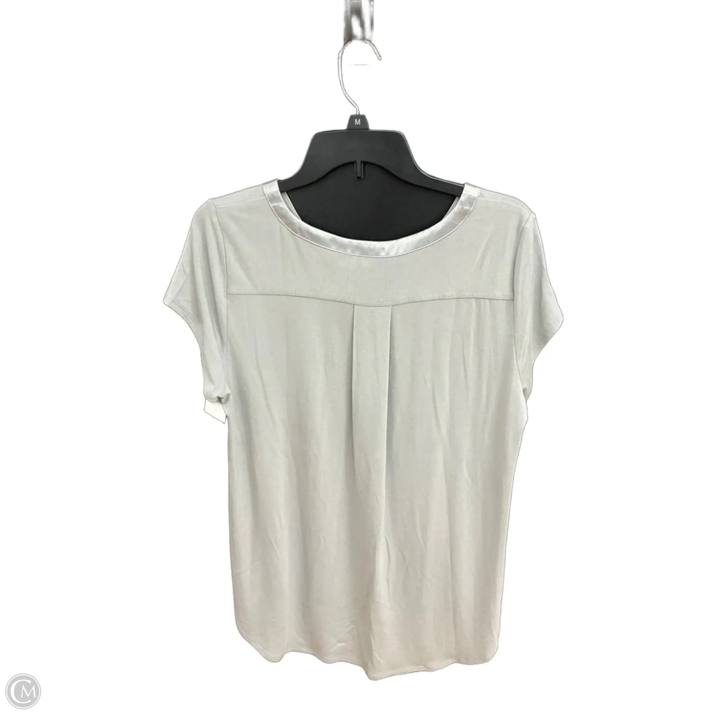 Top Short Sleeve By Alfani In Grey, Size: L