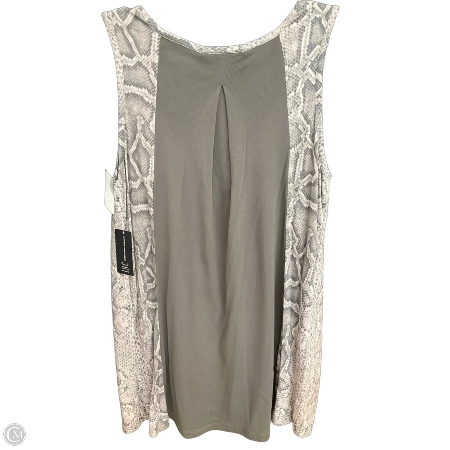 Top Sleeveless By Inc In Animal Print, Size: M