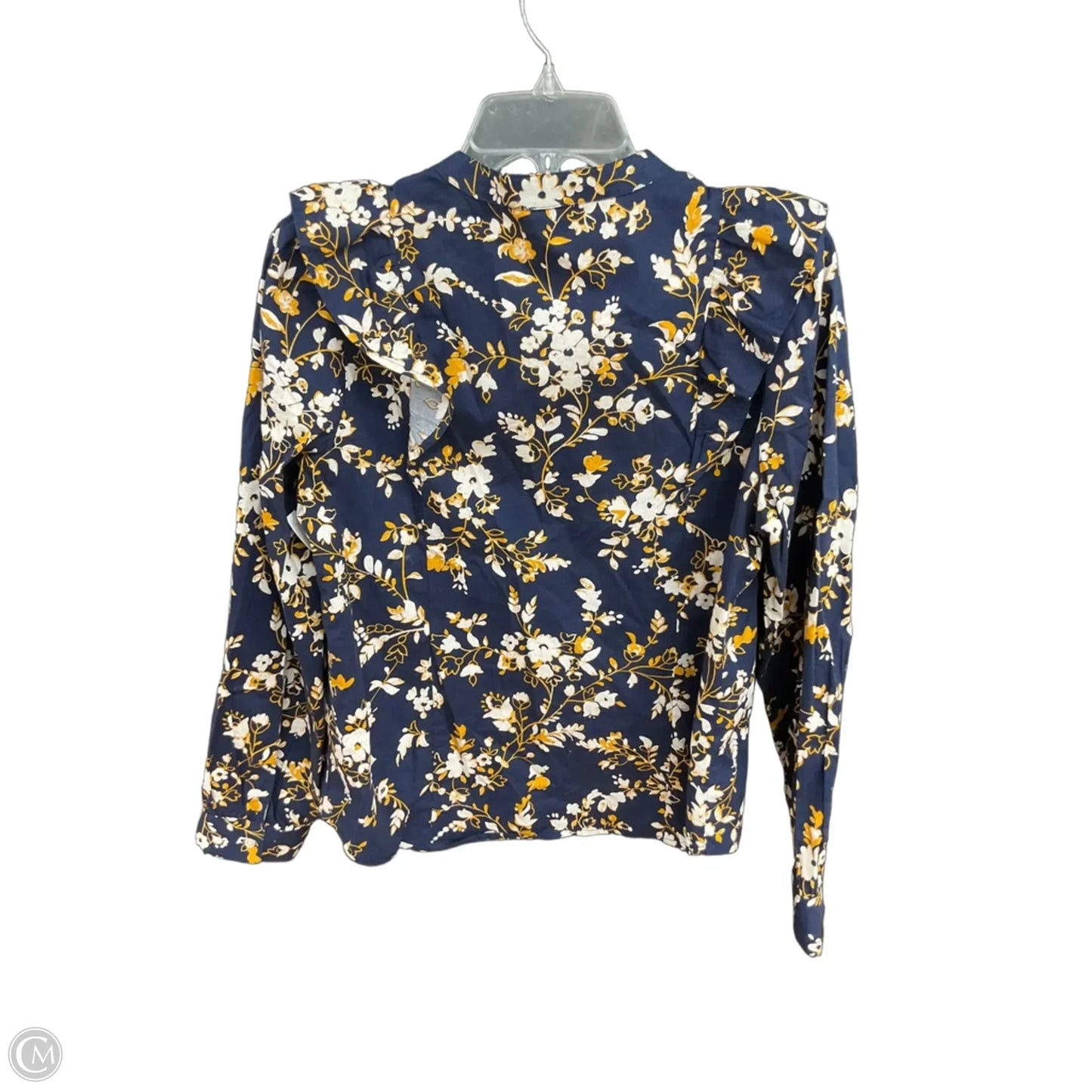 Top Long Sleeve By J. Crew In Navy, Size: M
