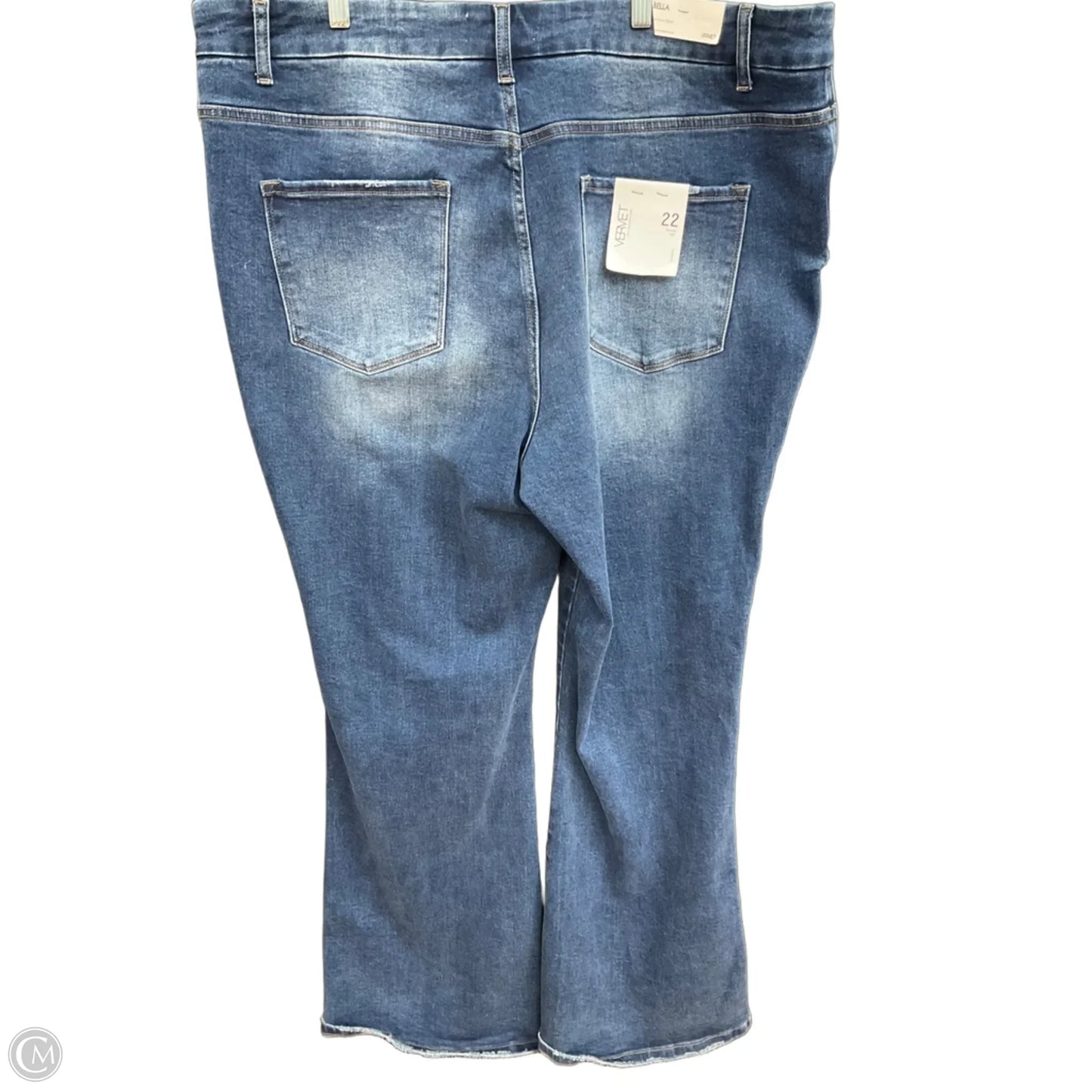 Jeans Boot Cut By Verve In Blue Denim, Size: 22