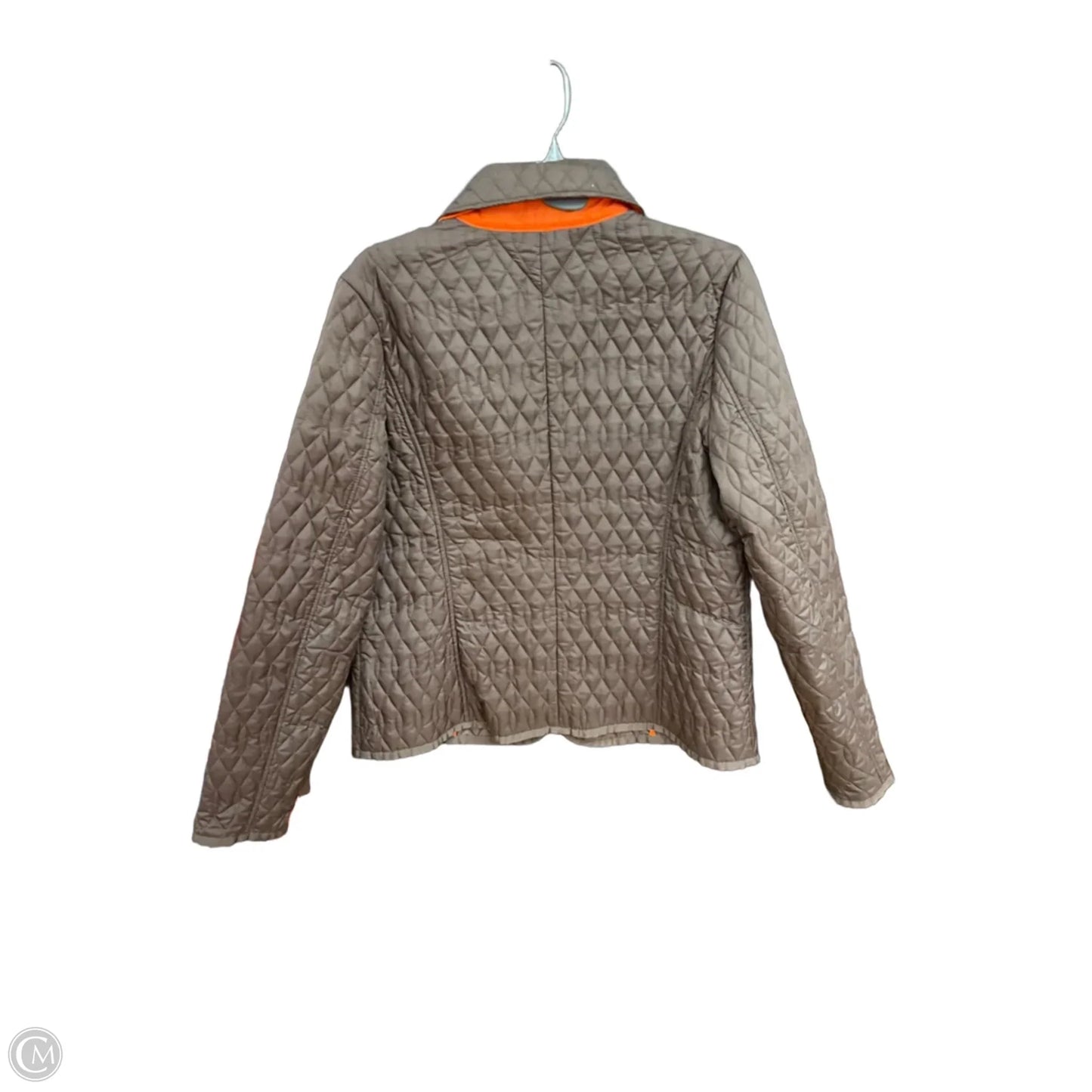 Jacket Puffer & Quilted By Tommy Hilfiger In Brown, Size: L