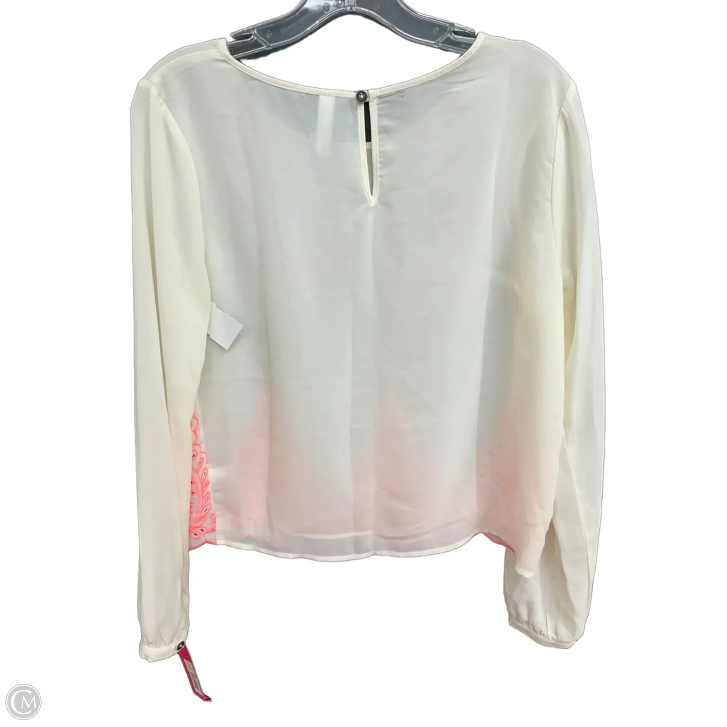 Top Long Sleeve By Lush In Cream, Size: S