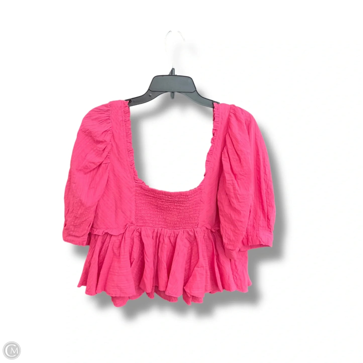Top Short Sleeve By Free People In Pink, Size: M