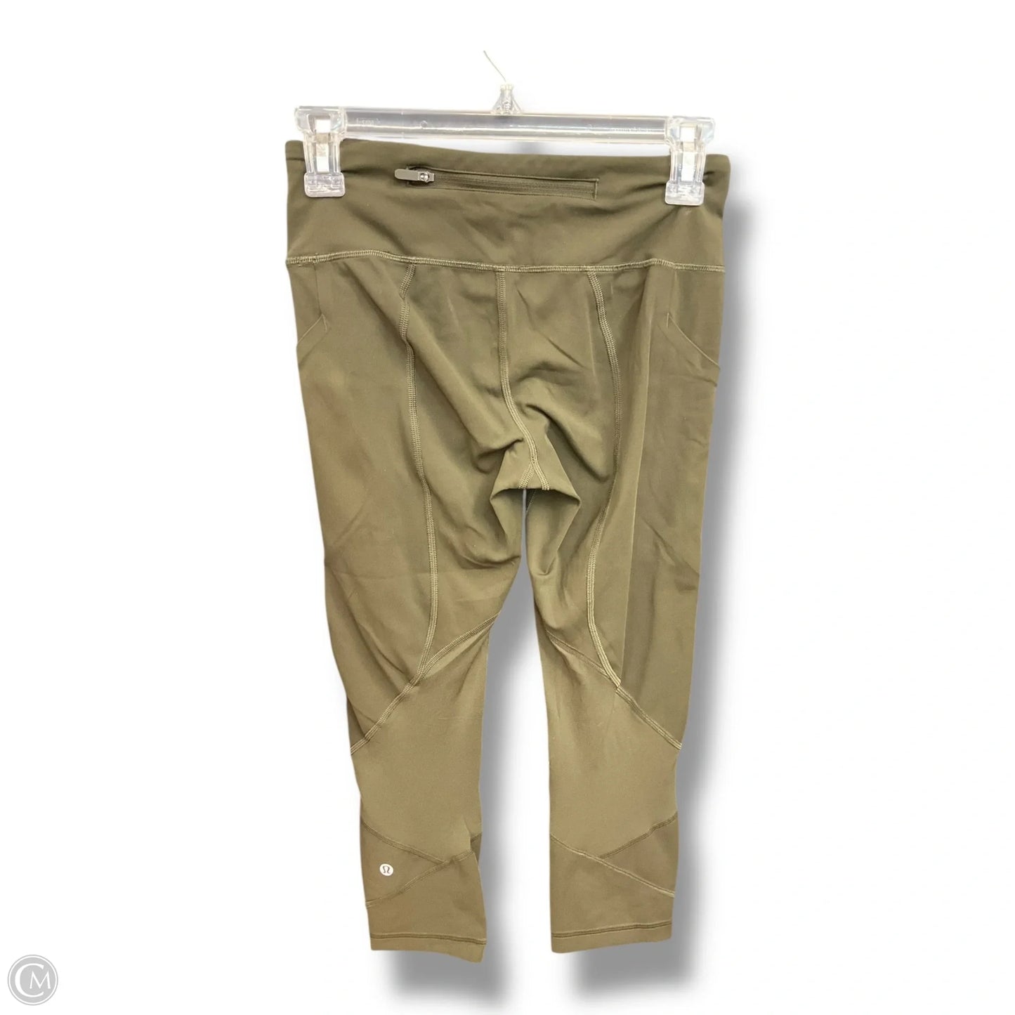 Athletic Capris By Lululemon In Green, Size: 4