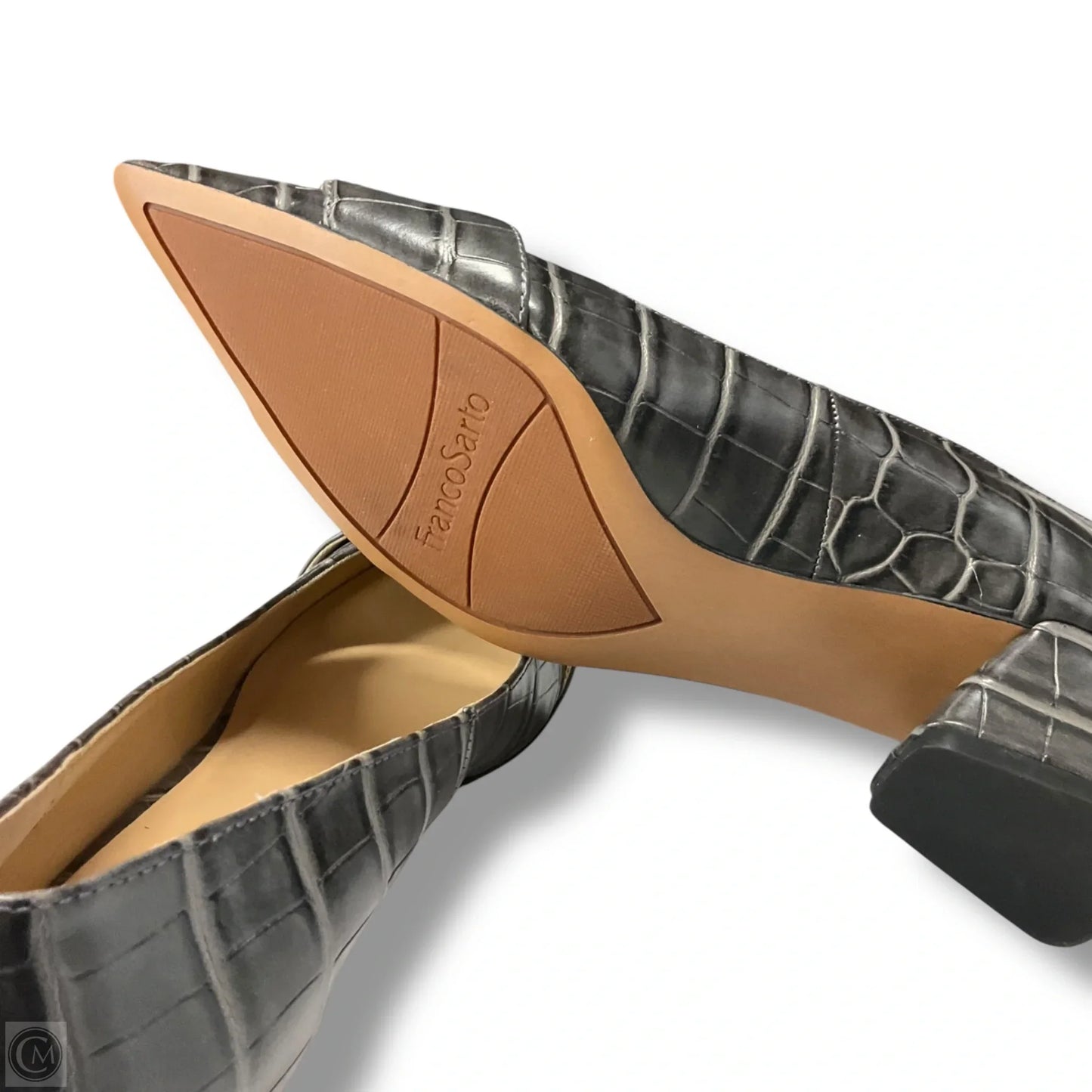 Shoes Heels Block By Franco Sarto In Grey, Size: 6.5