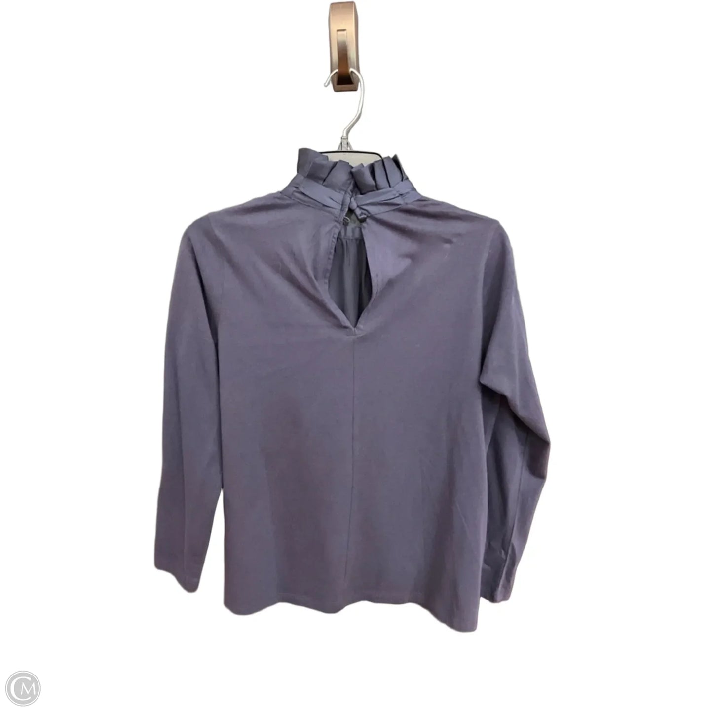 Top Long Sleeve By Banana Republic In Blue, Size: S