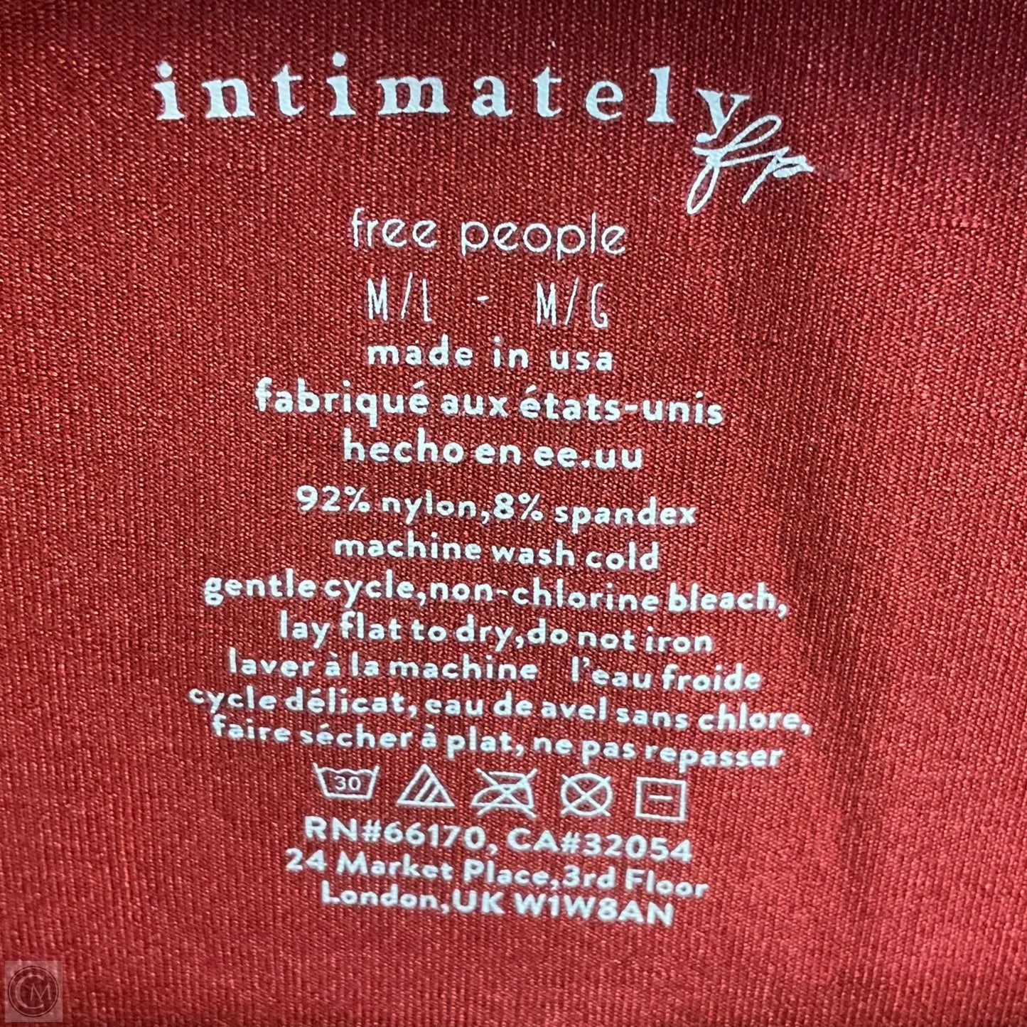 Top Long Sleeve Basic By Free People In Orange, Size: M