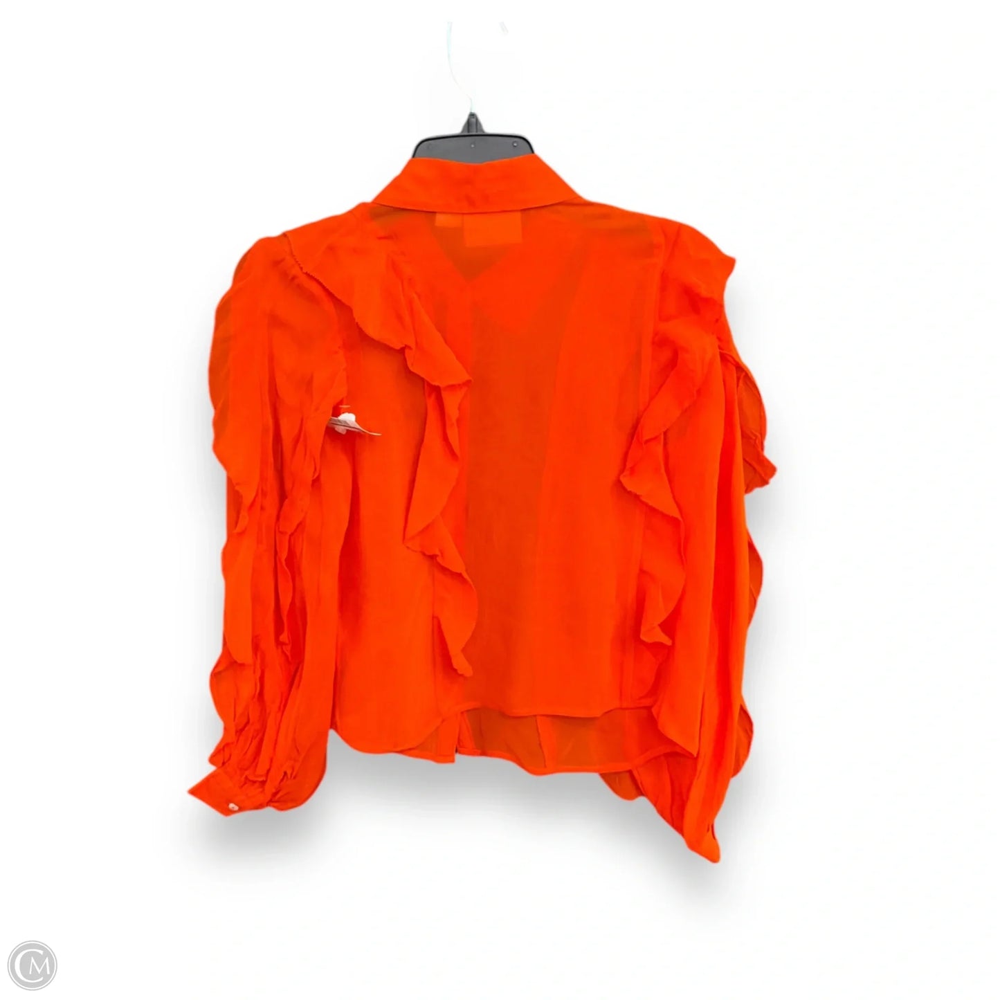 Blouse Long Sleeve By Maeve In Orange, Size: Xs