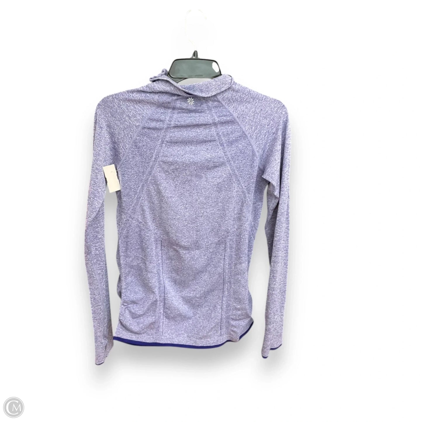 Athletic Top Long Sleeve Collar By Athleta In Blue, Size: S
