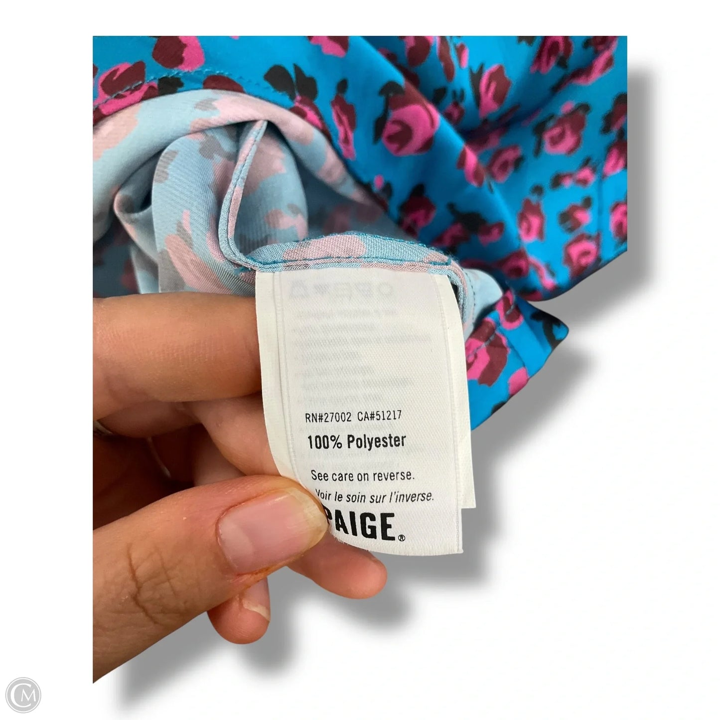 Top Sleeveless By Paige In Floral Print, Size: M