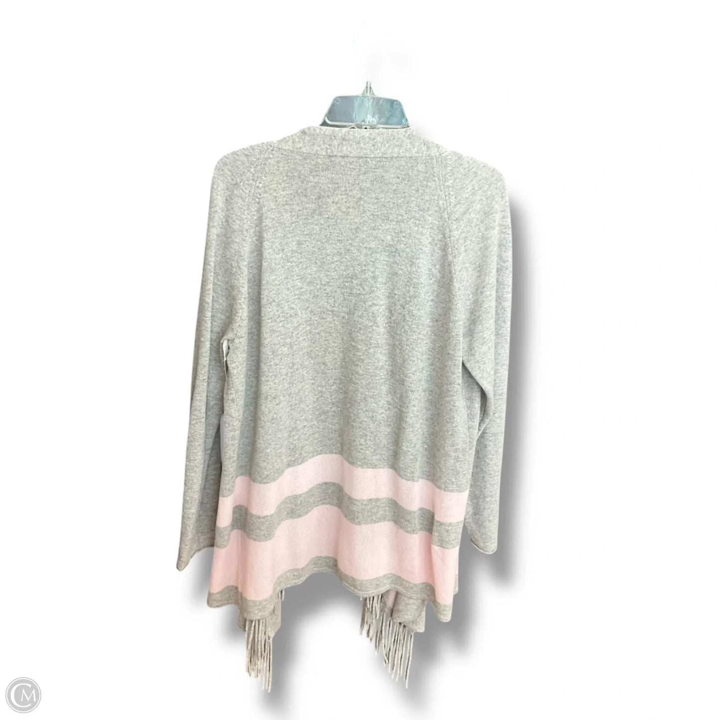 Sweater Cardigan Cashmere By Clothes Mentor In Striped Pattern, Size: Xl