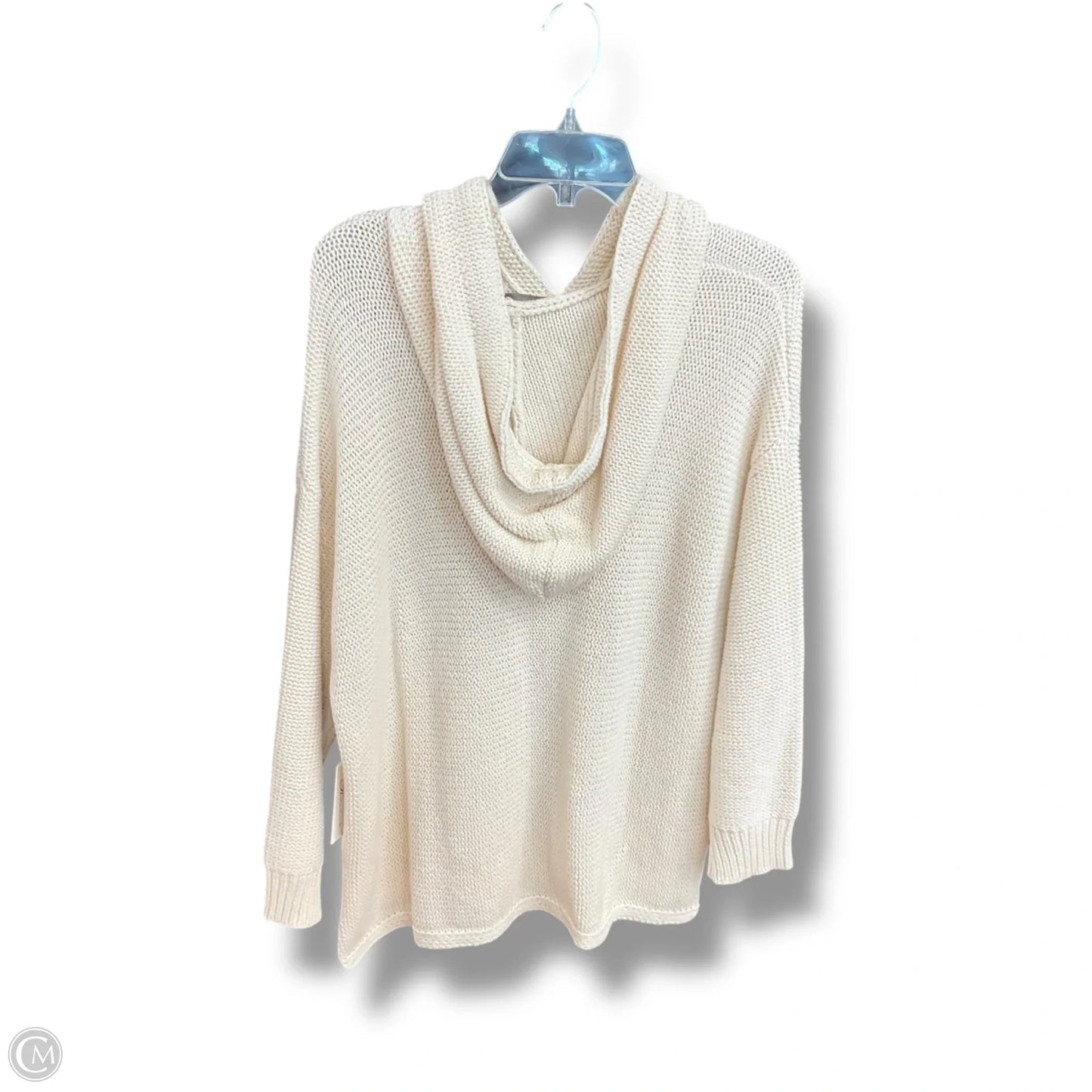 Sweatshirt Hoodie By Vintage Havana In Cream, Size: M