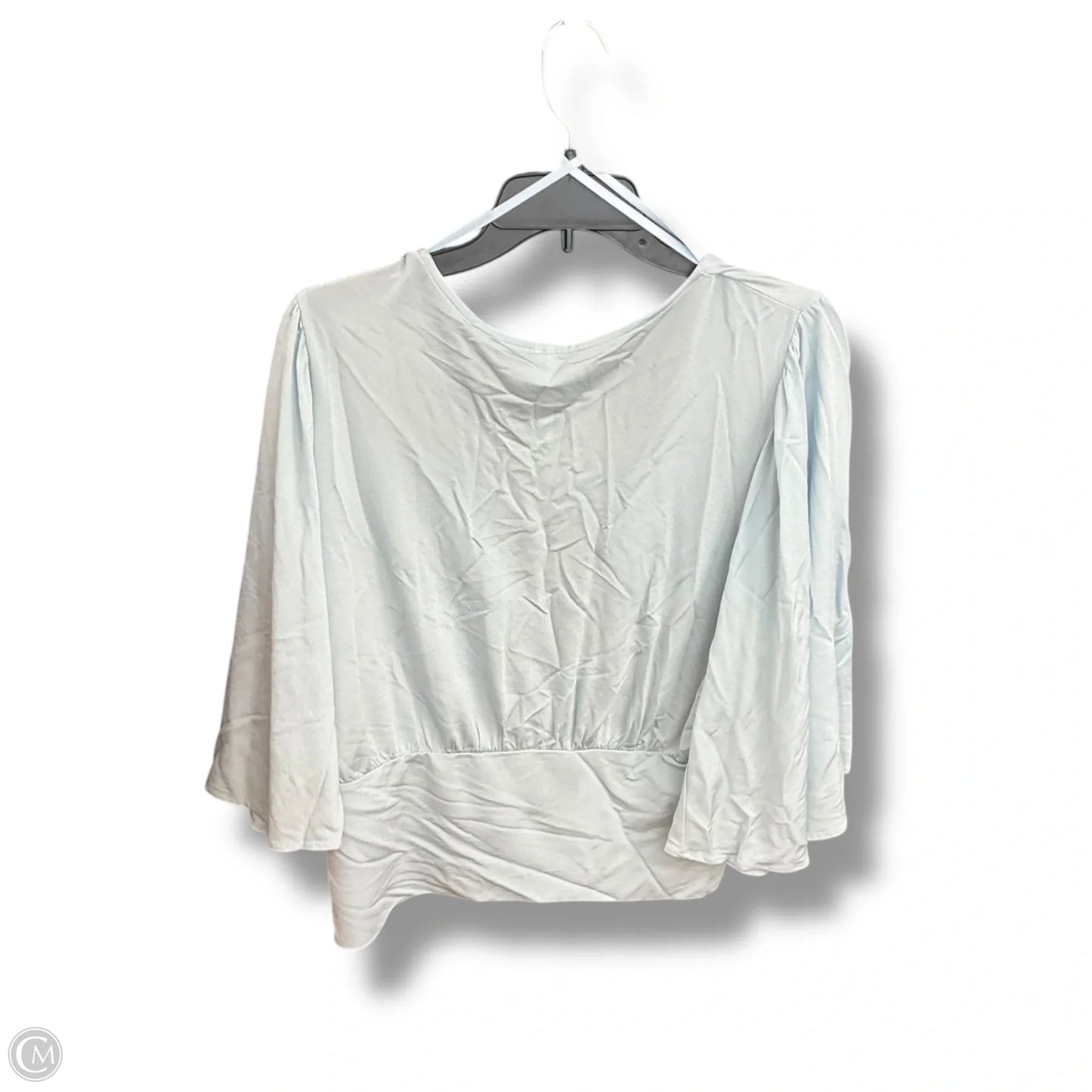 Top Short Sleeve By Anthropologie In Blue, Size: L