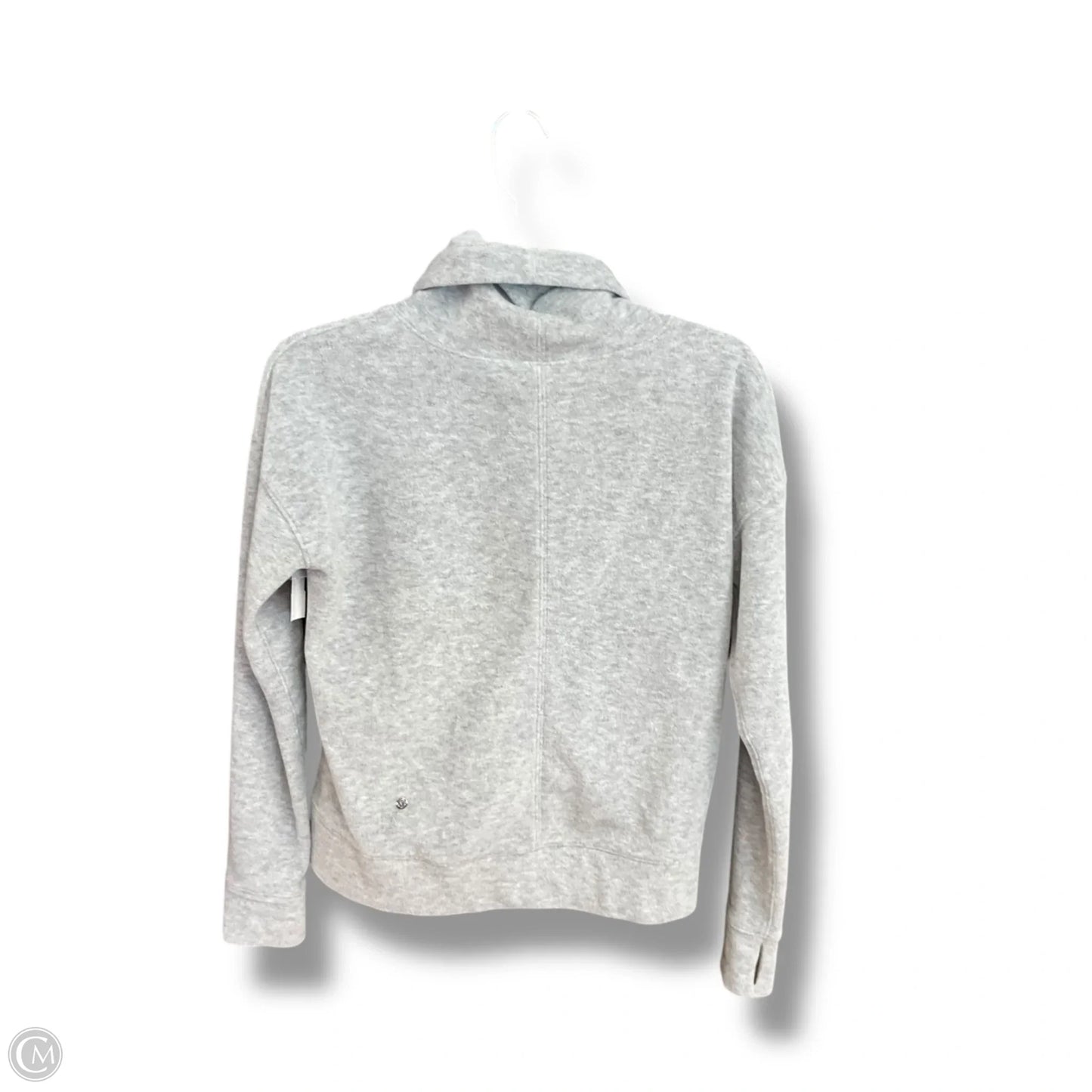 Athletic Sweatshirt Collar By Lululemon In Grey, Size: 2