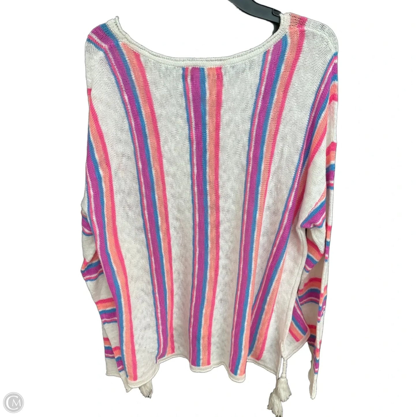 Sweater Cardigan Designer By Lilly Pulitzer In Striped Pattern, Size: Xxl
