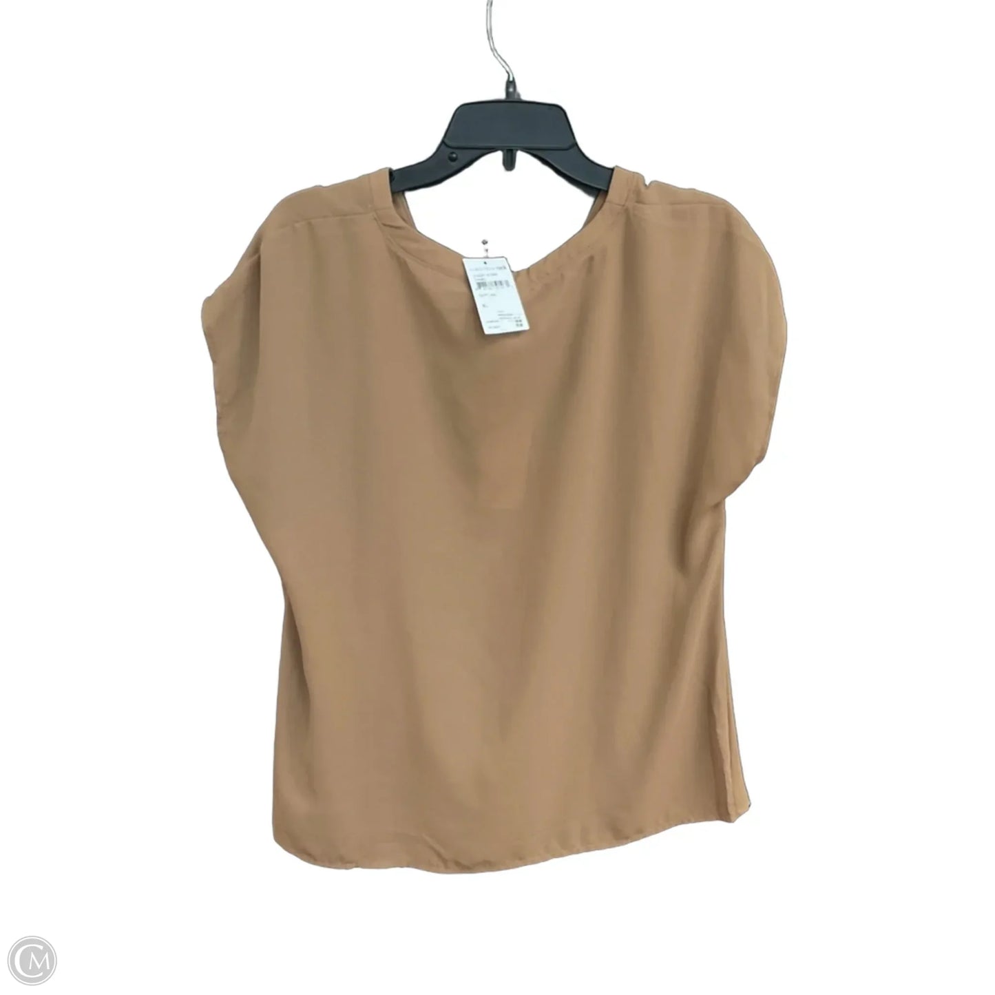 Top Short Sleeve By Pleione In Brown, Size: Xl