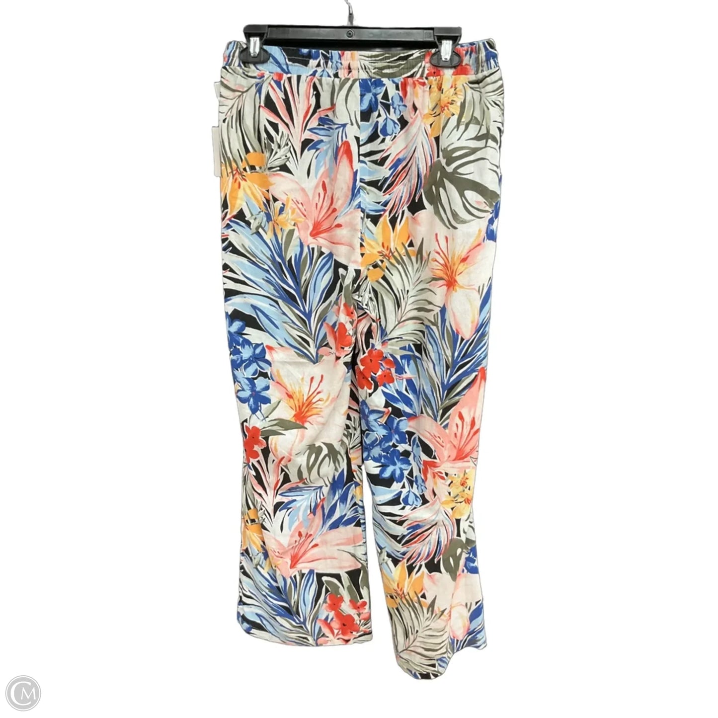 Pants Set 2pc By Ellen Tracy In Floral Print, Size: M