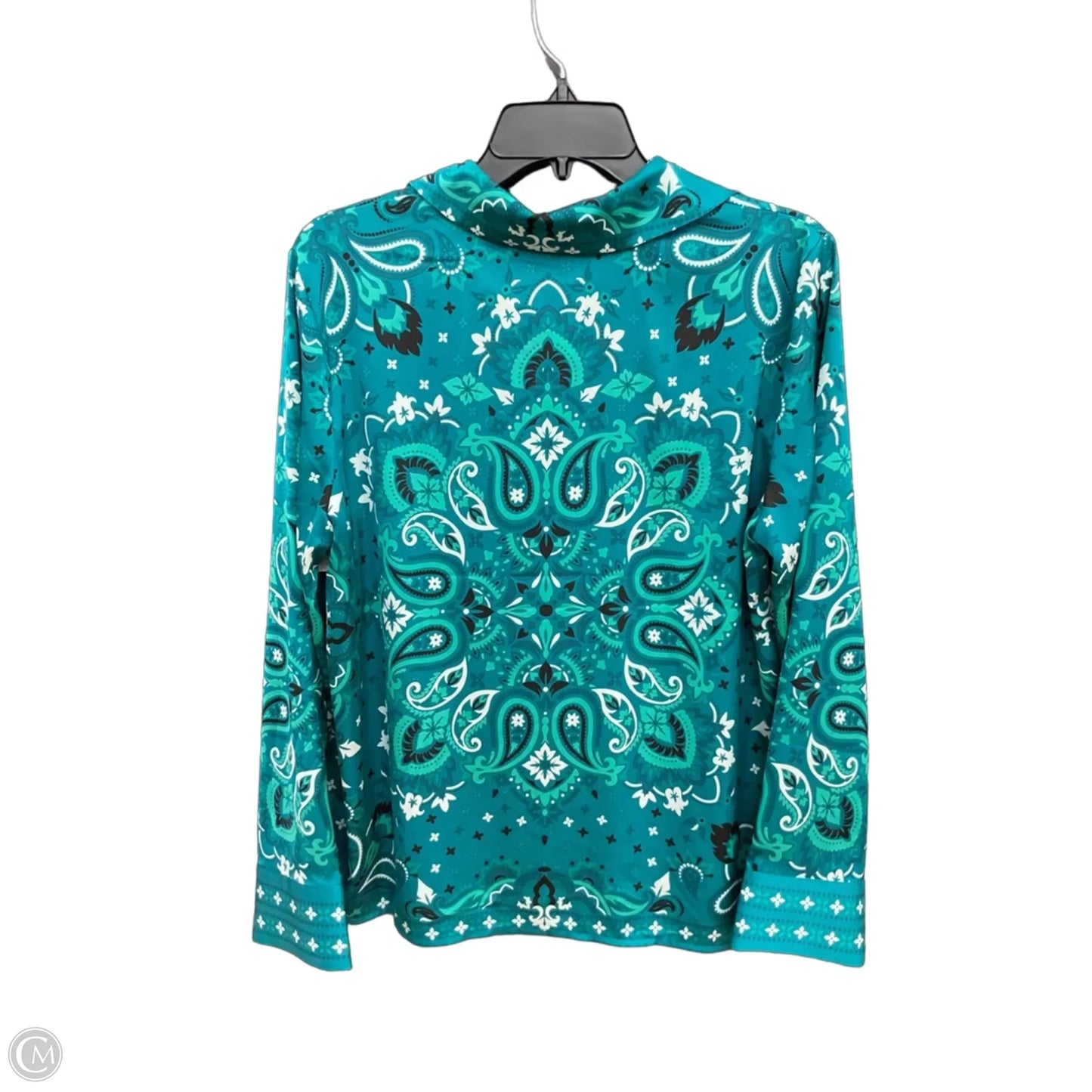 Blouse Long Sleeve By Rachel Zoe In Green, Size: M