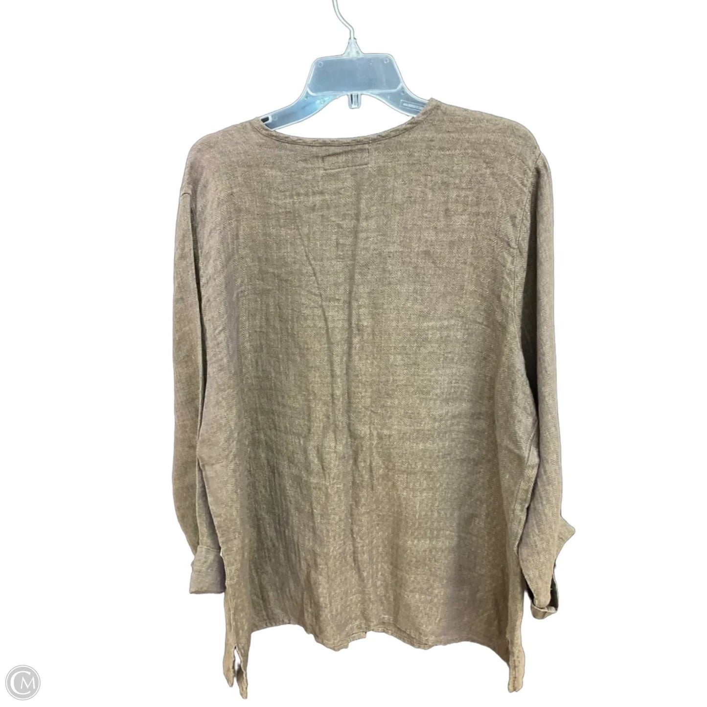 Cardigan By Flax In Brown, Size: L
