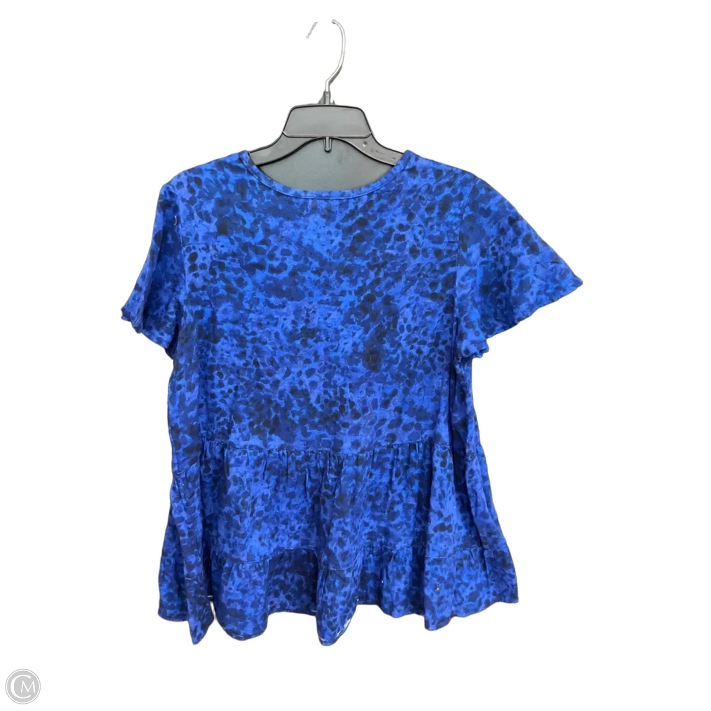 Top Short Sleeve By Terra & Sky In Blue, Size: 0x