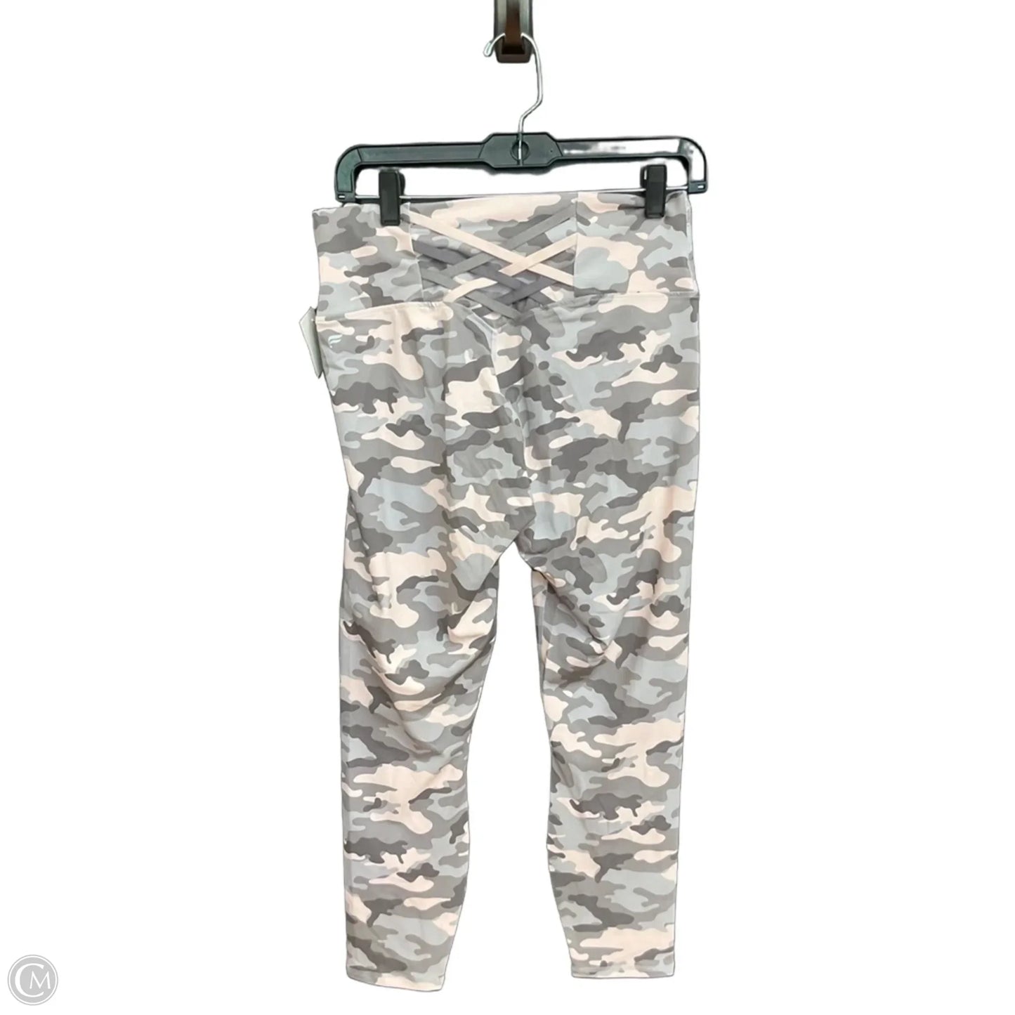 Athletic Leggings By Fabletics In Camouflage Print, Size: L