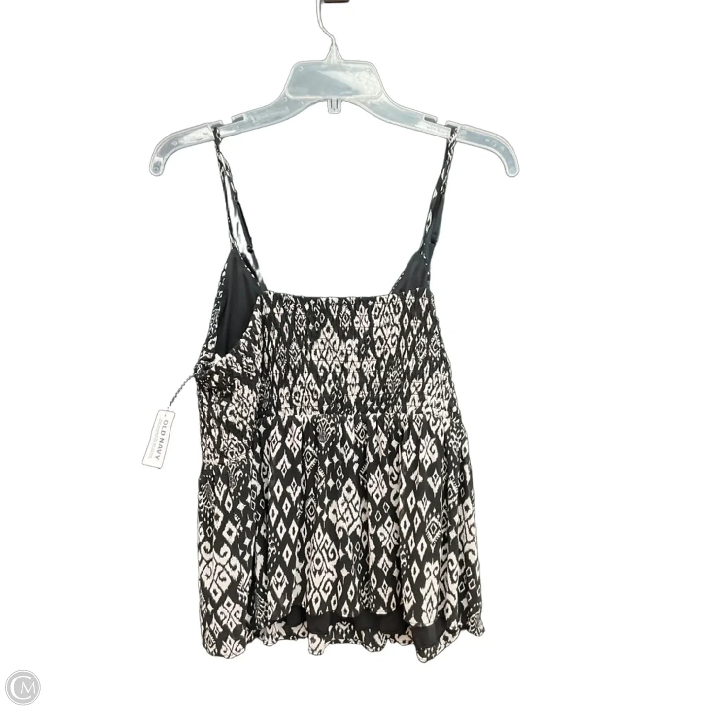 Top Sleeveless By Old Navy In Black & White, Size: L