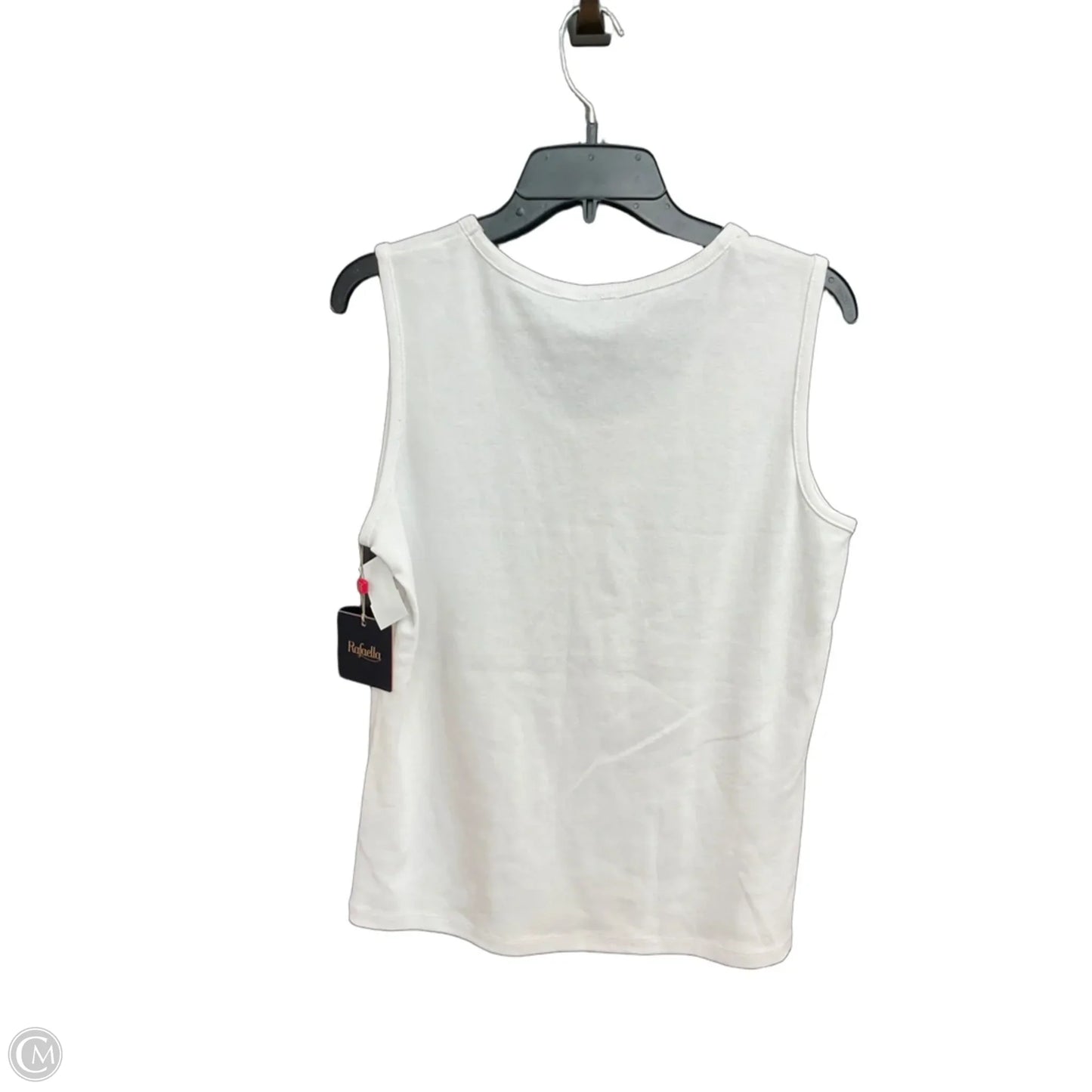 Top Sleeveless By Rafaella In White, Size: L