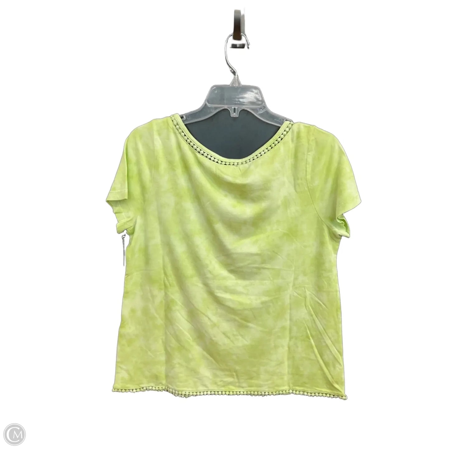 Top Short Sleeve By Chicos In Green, Size: M