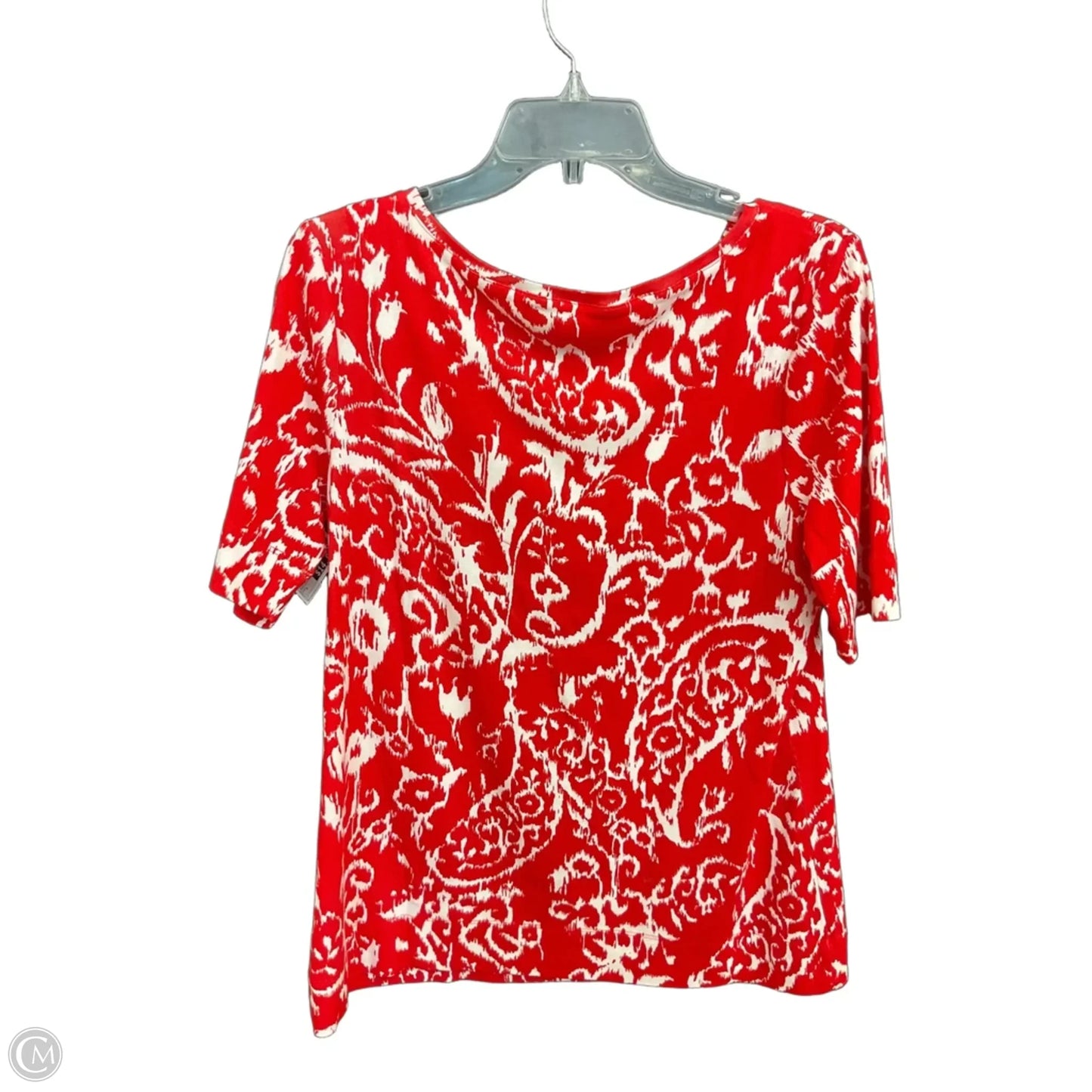 Top Short Sleeve By Chicos In Red, Size: L