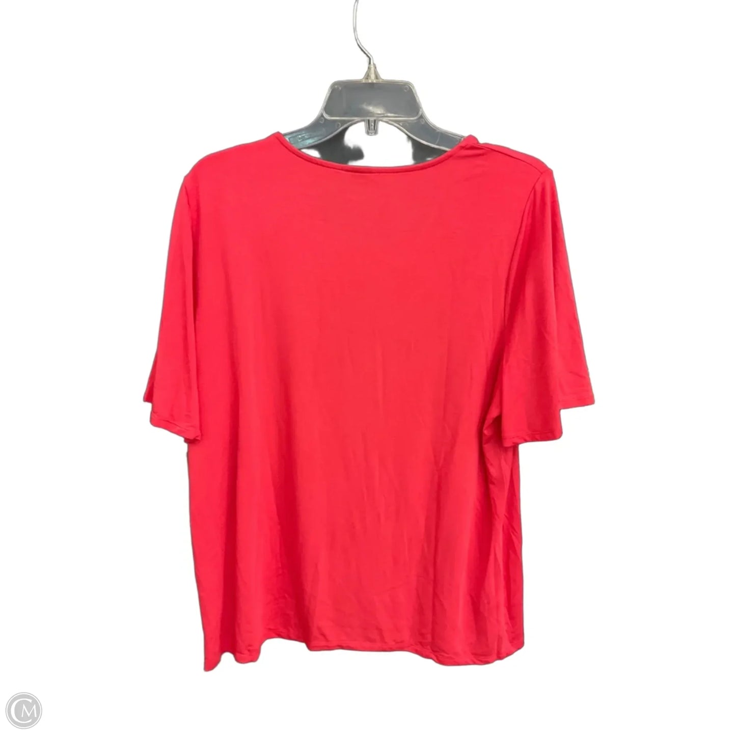 Top Short Sleeve By Chicos In Red, Size: L