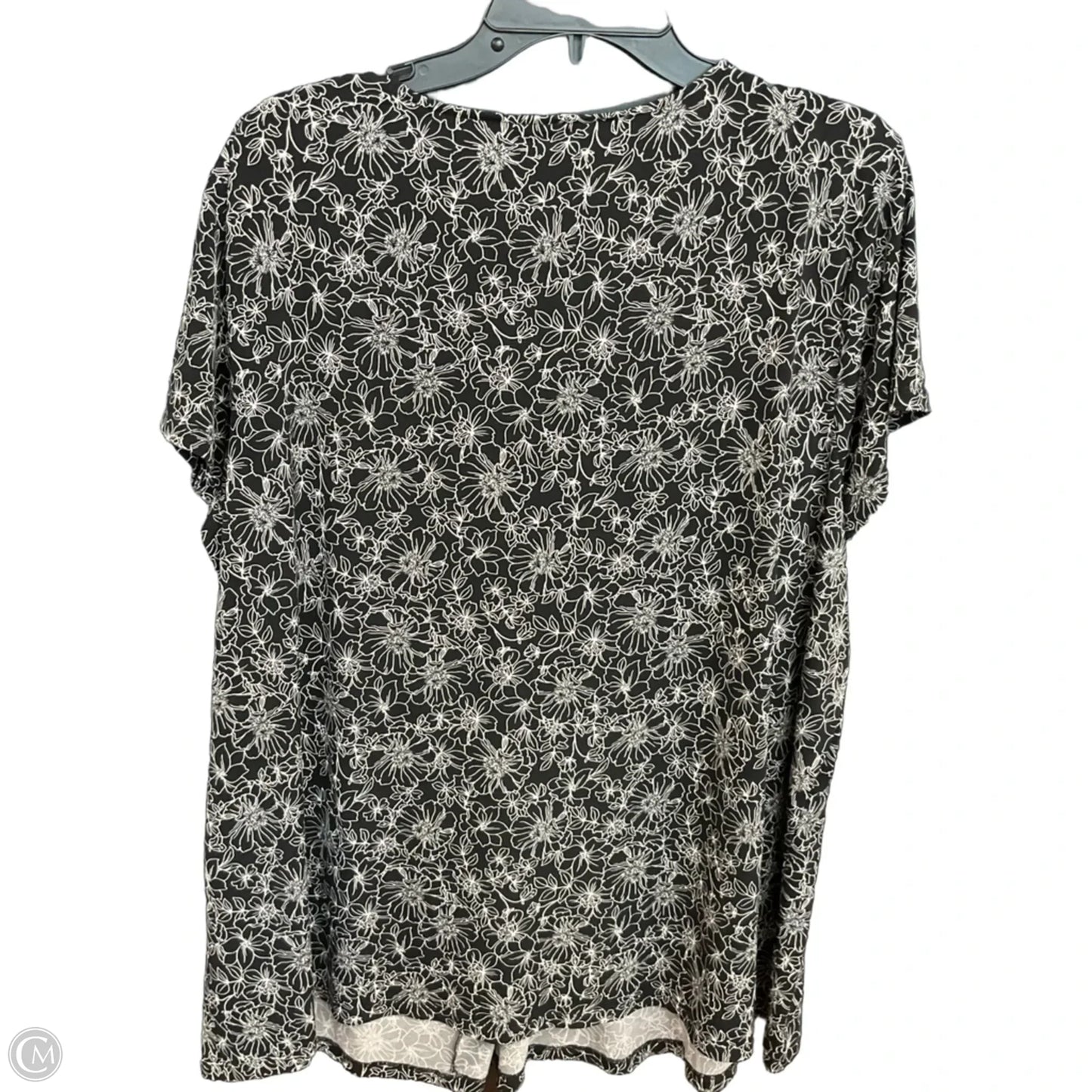 Top Short Sleeve By Lane Bryant In Black & White, Size: 4x