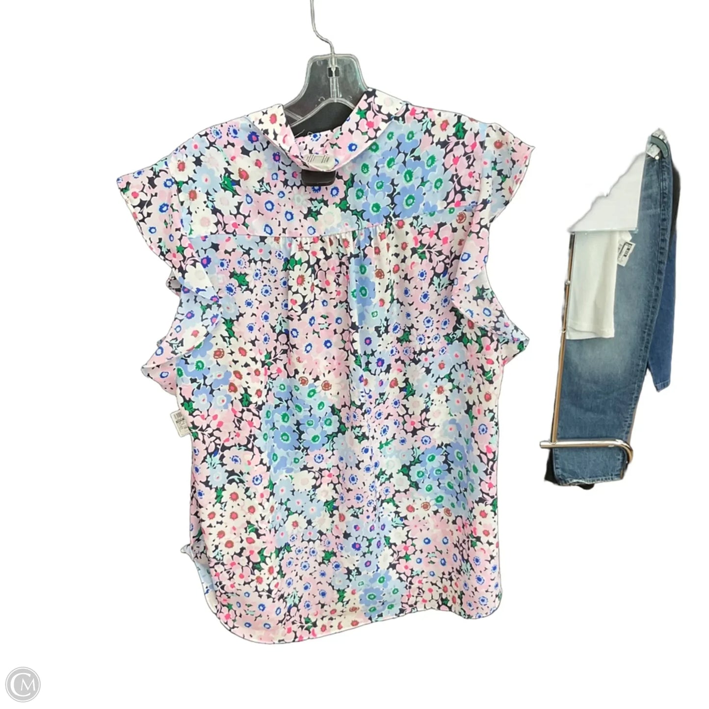 Top Short Sleeve Designer By Kate Spade In Floral Print, Size: Xxl