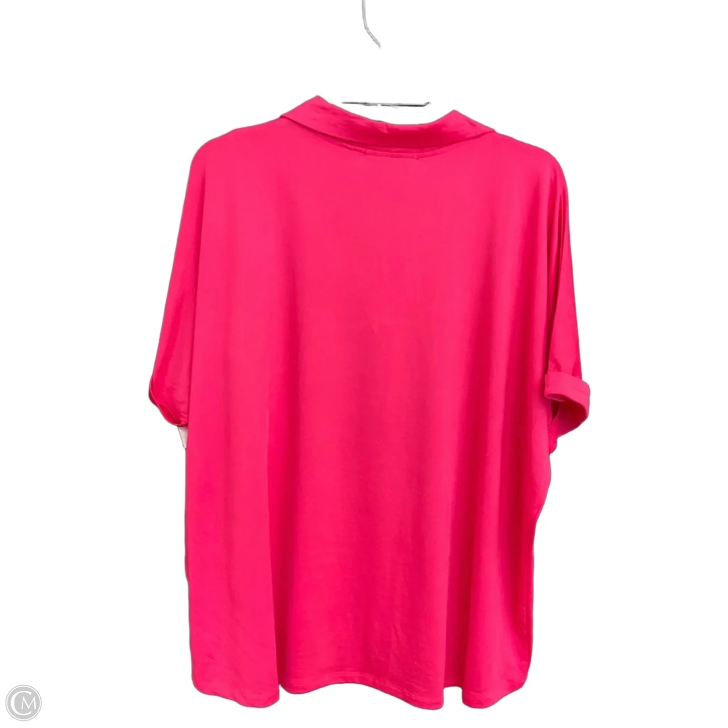 Top Short Sleeve By Cmc In Pink, Size: L