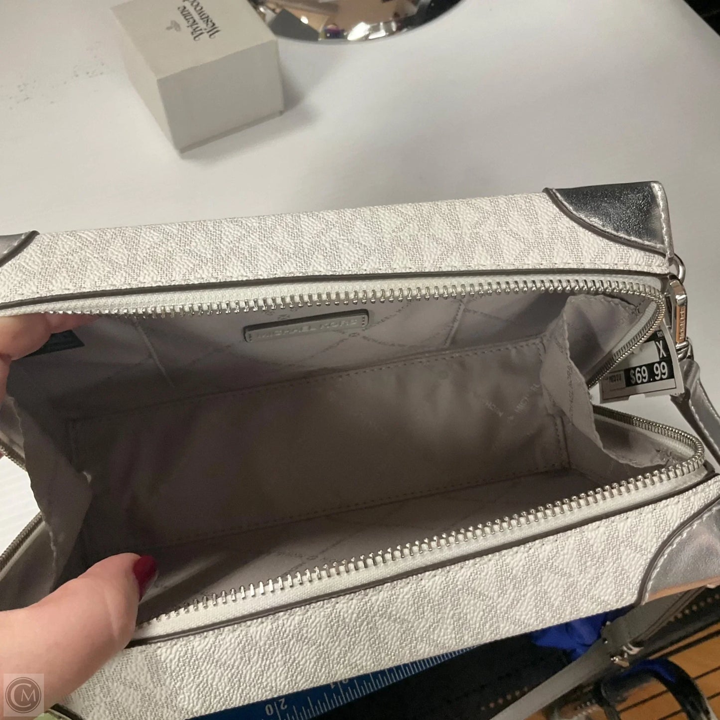 Crossbody Designer By Michael Kors, Size: Medium