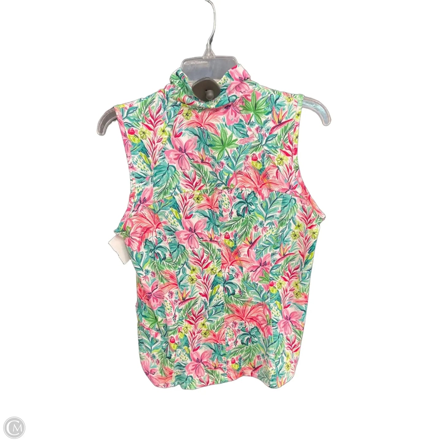Top Sleeveless By Stella Parker In Floral Print, Size: S