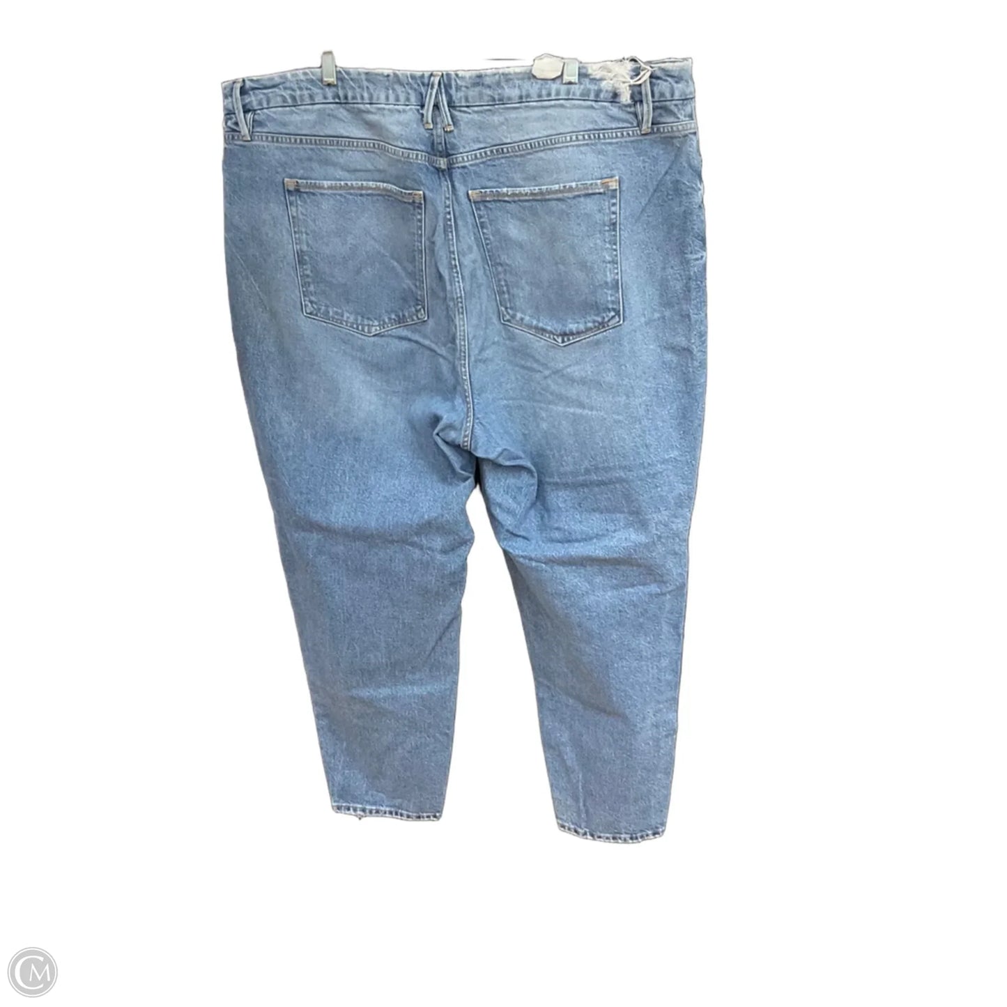 Jeans Straight By Good American In Blue Denim, Size: 20