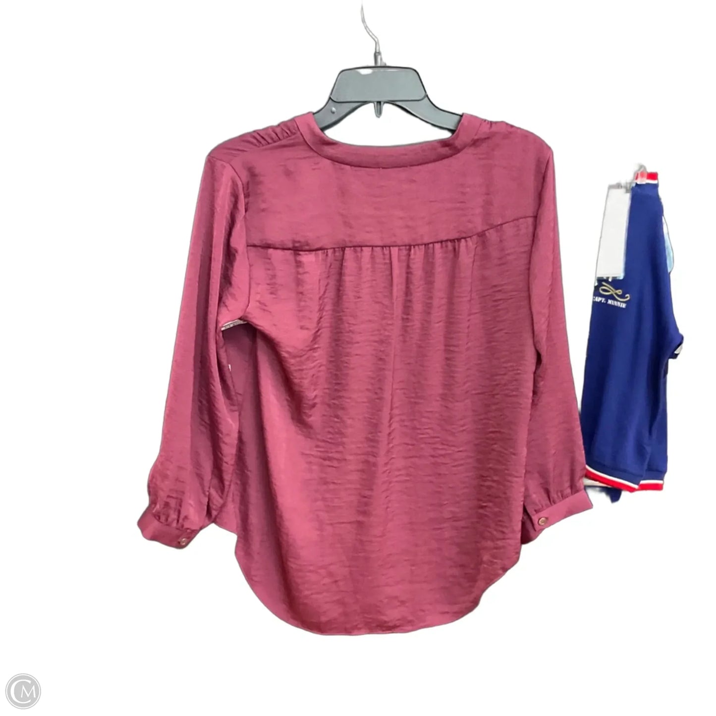 Top 3/4 Sleeve By Vince Camuto In Maroon, Size: S