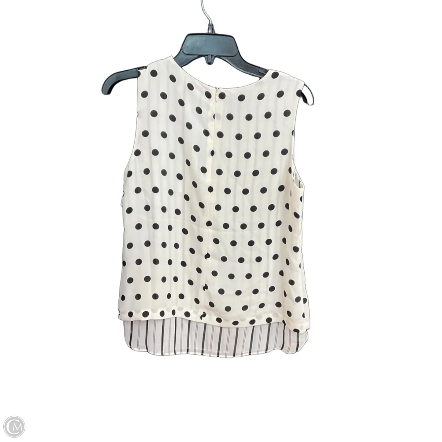 Top Sleeveless By Rose And Olive In Polkadot Pattern, Size: S