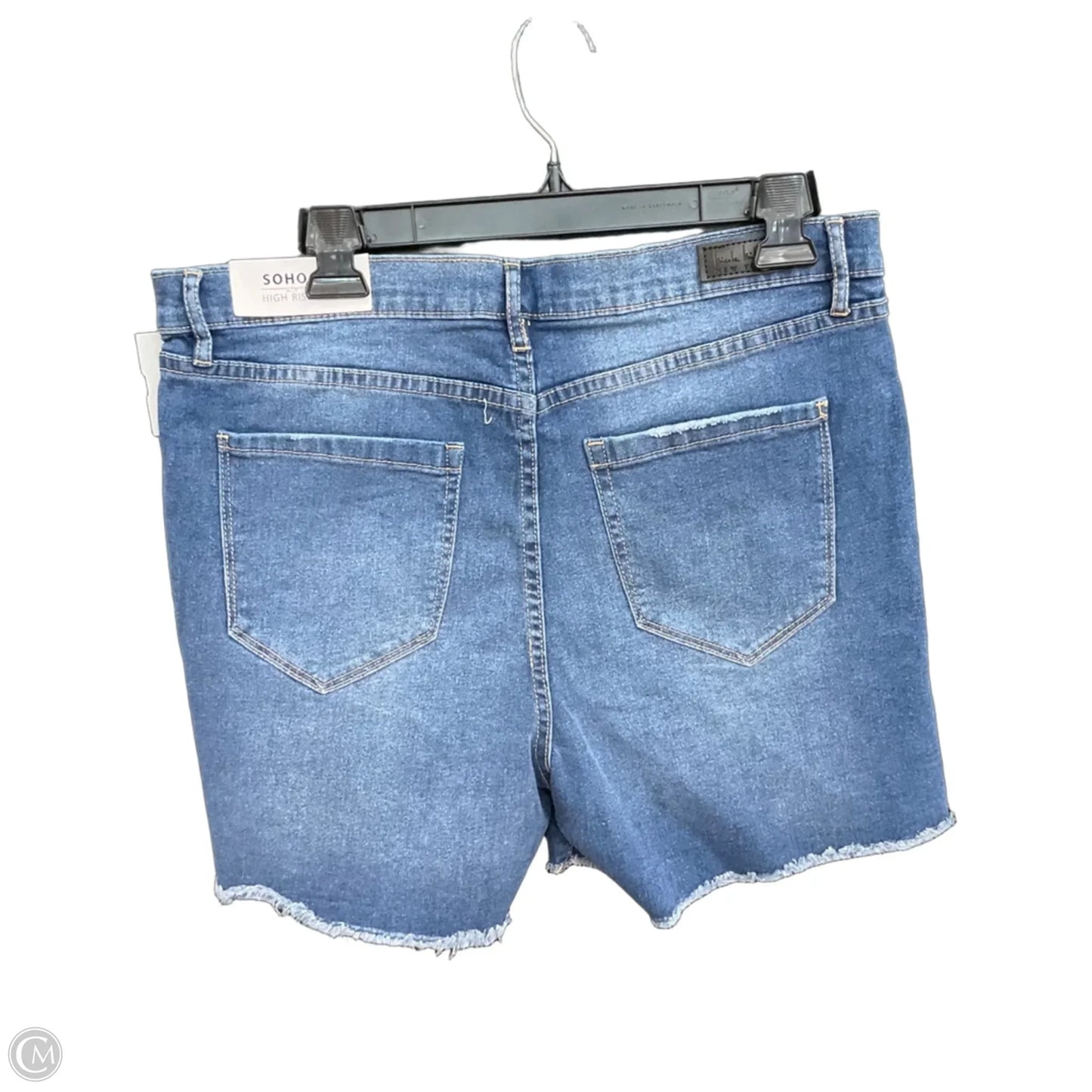 Shorts By Nicole Miller In Blue Denim, Size: 12
