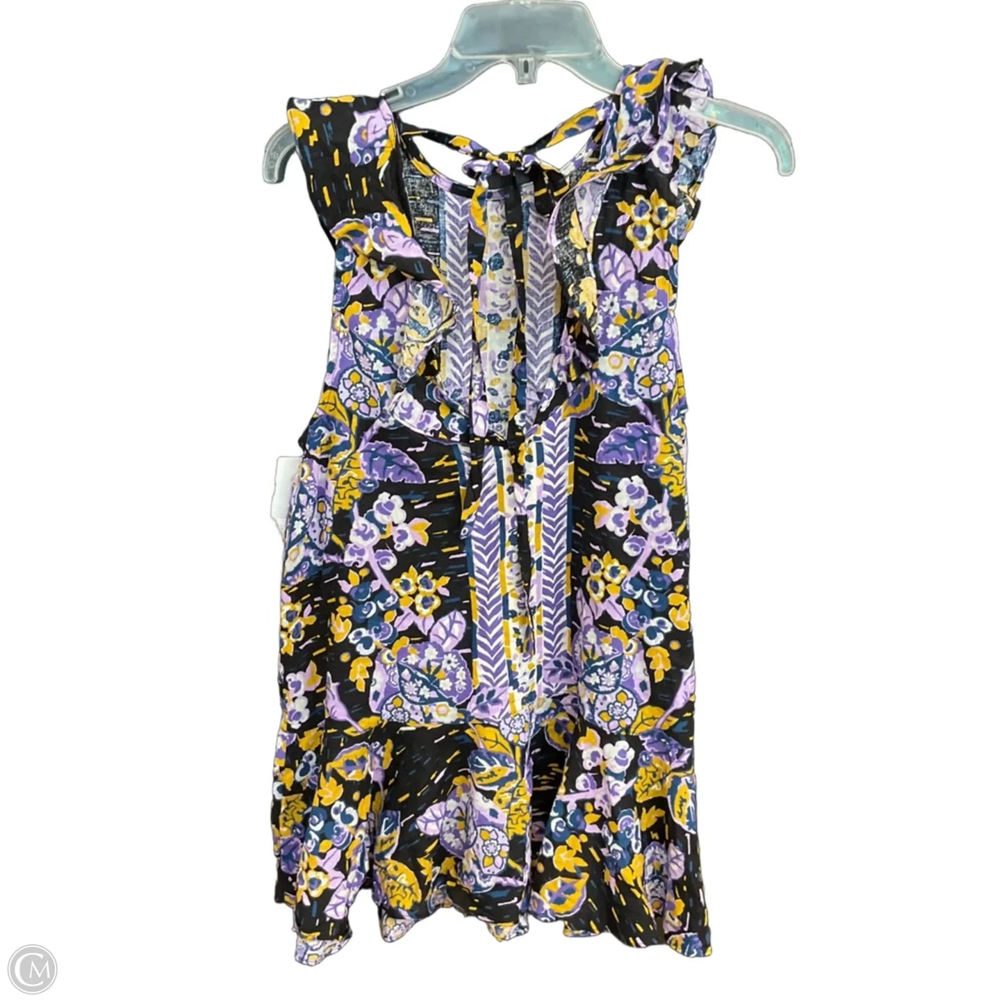 Top Sleeveless By Free People In Floral Print, Size: S