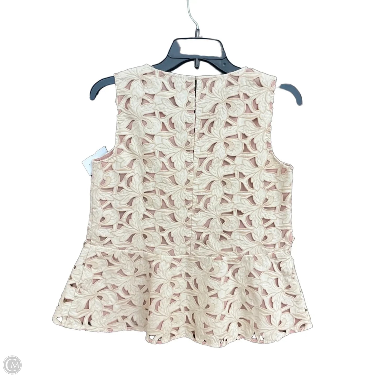 Top Sleeveless By Ann Taylor In Tan, Size: Xs
