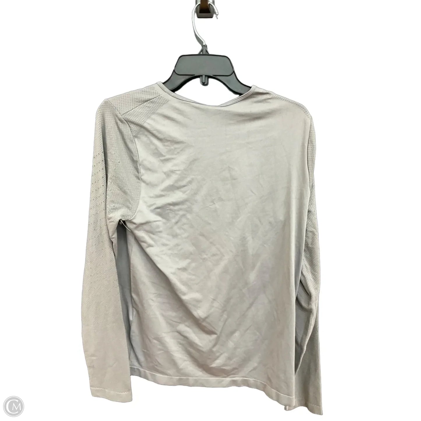 Athletic Top Long Sleeve Collar By Fabletics In Grey, Size: Xl