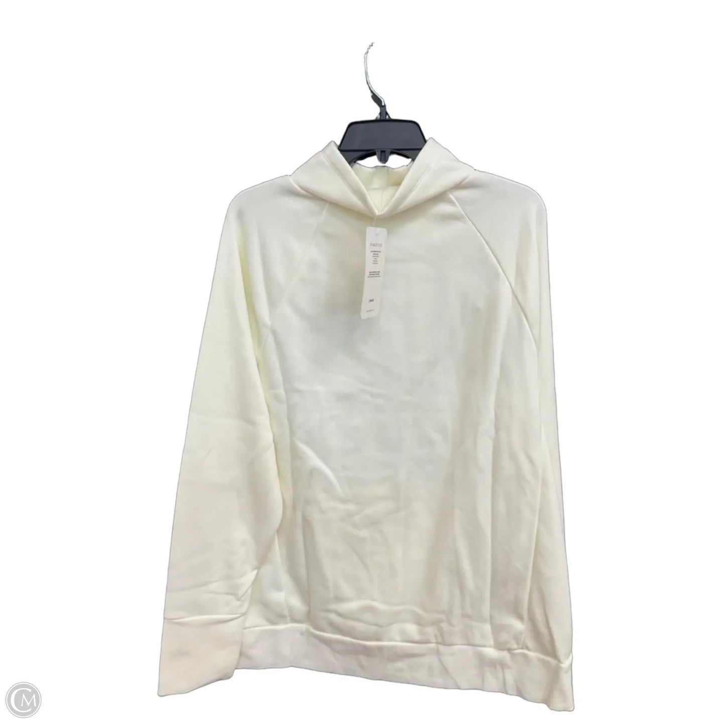 Athletic Top Long Sleeve Hoodie By Fabletics In Cream, Size: Xxl