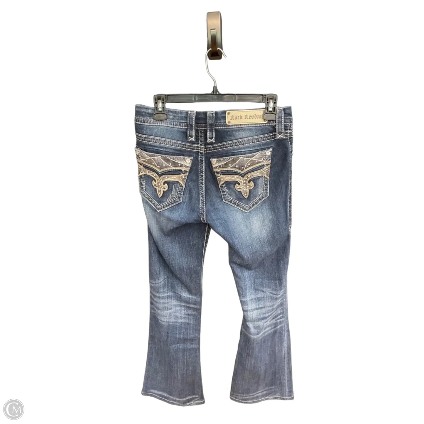 Jeans Boot Cut By Rock Revival In Blue Denim, Size: 6