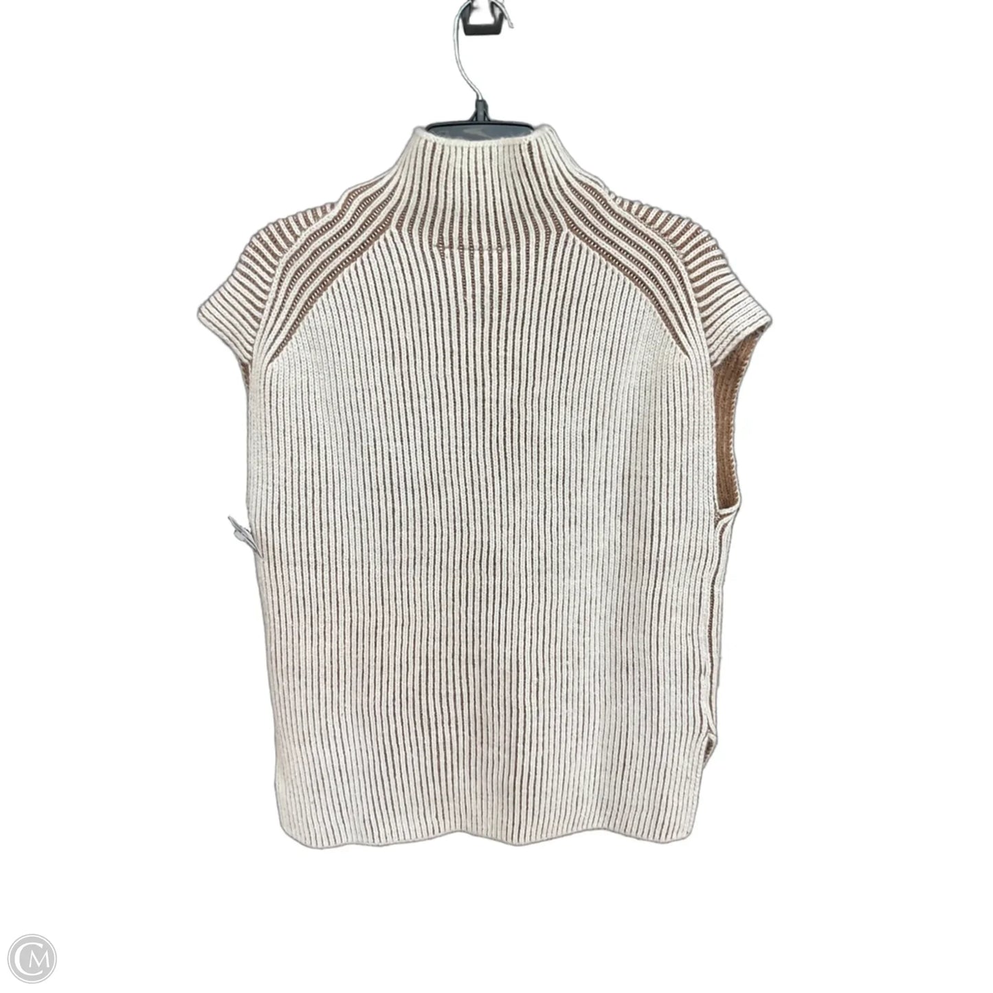Sweater Short Sleeve By Varley In Cream, Size: S