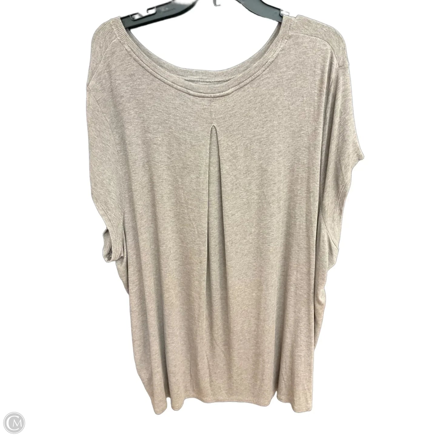 Athletic Top Short Sleeve By Athleta In Brown, Size: 2x