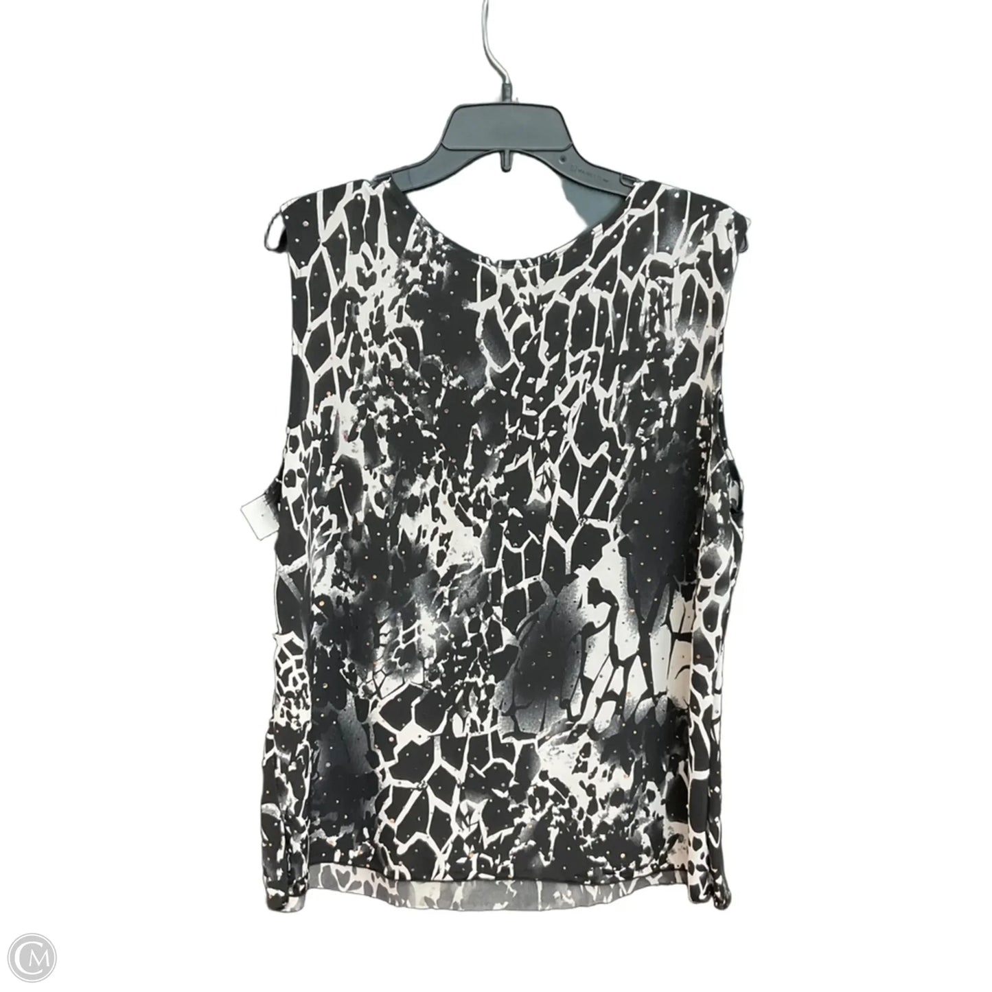 Top Sleeveless By Brittany Black In Black, Size: 3x