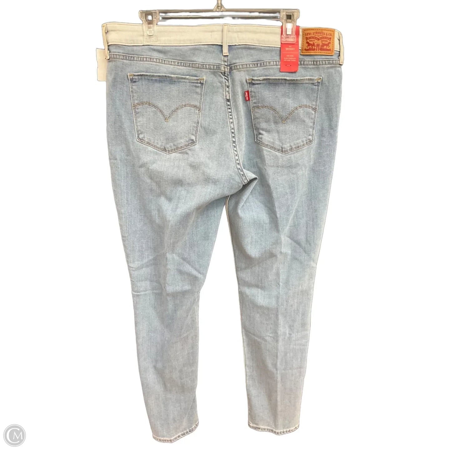 Jeans Skinny By Levis In Blue, Size: 16
