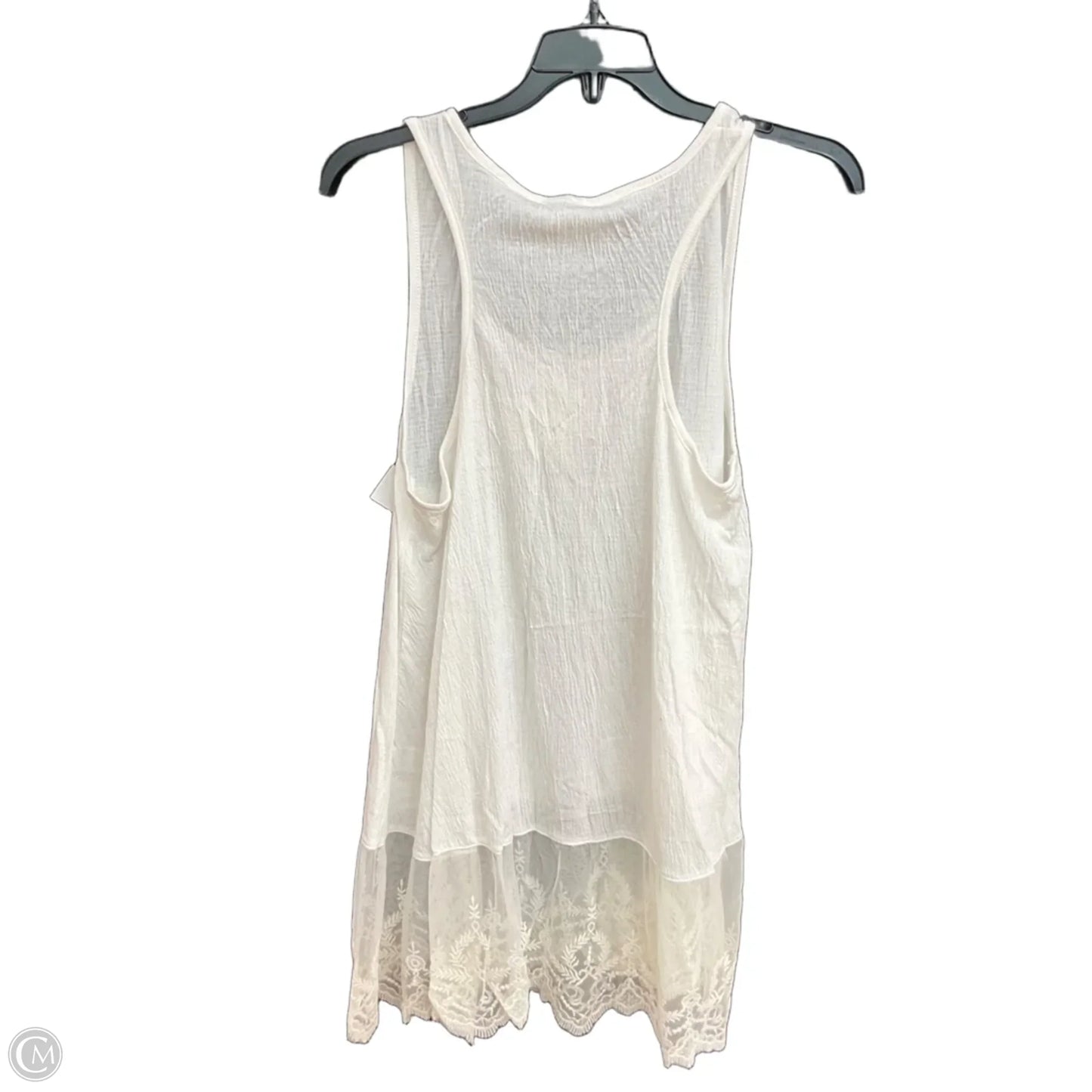 Top Sleeveless By Umgee In White, Size: L